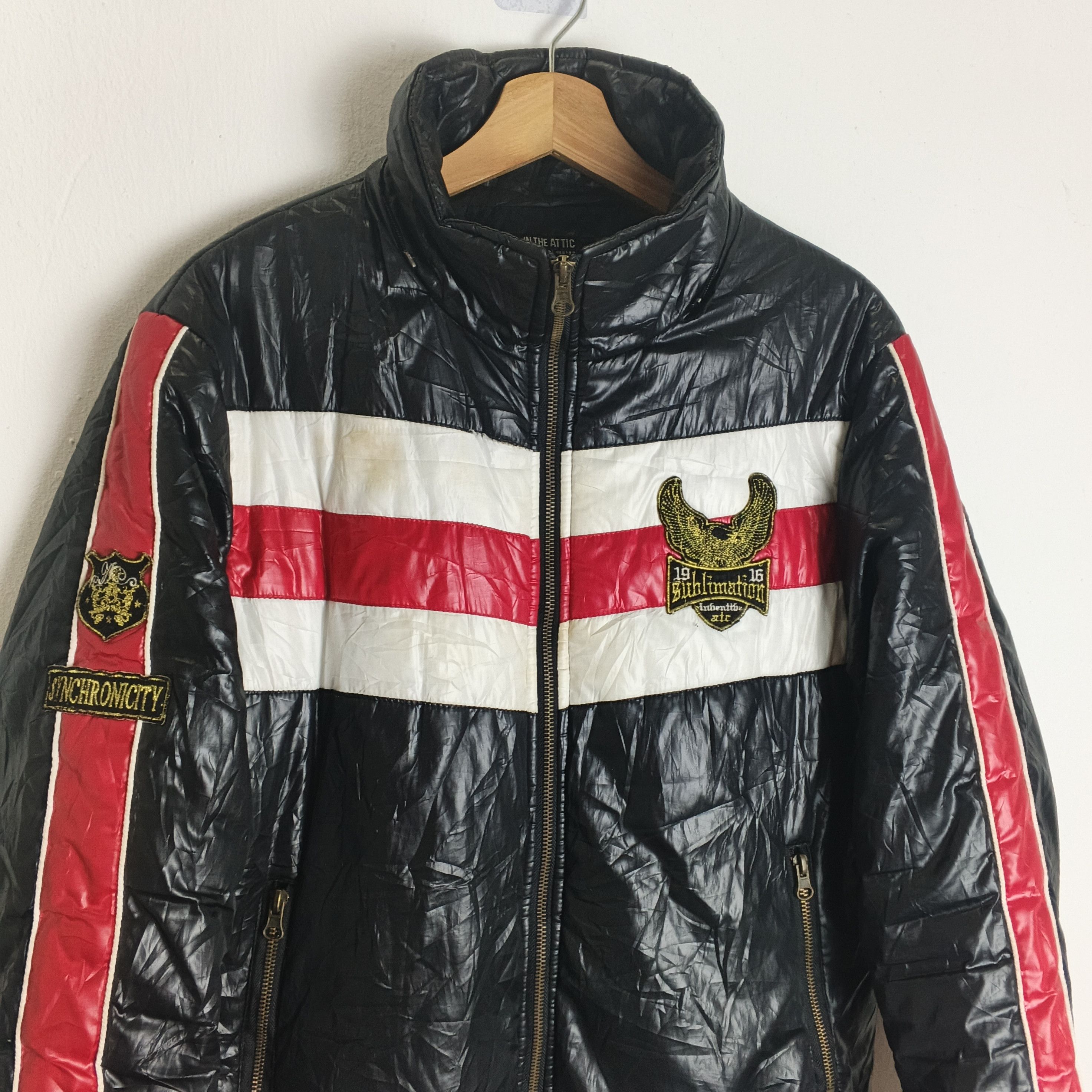 In The Attic Vintage Y2K In The Attic Sublimation Racing Puffer Jacket Size US L / EU 52-54 / 3 - 2 Thumbnail