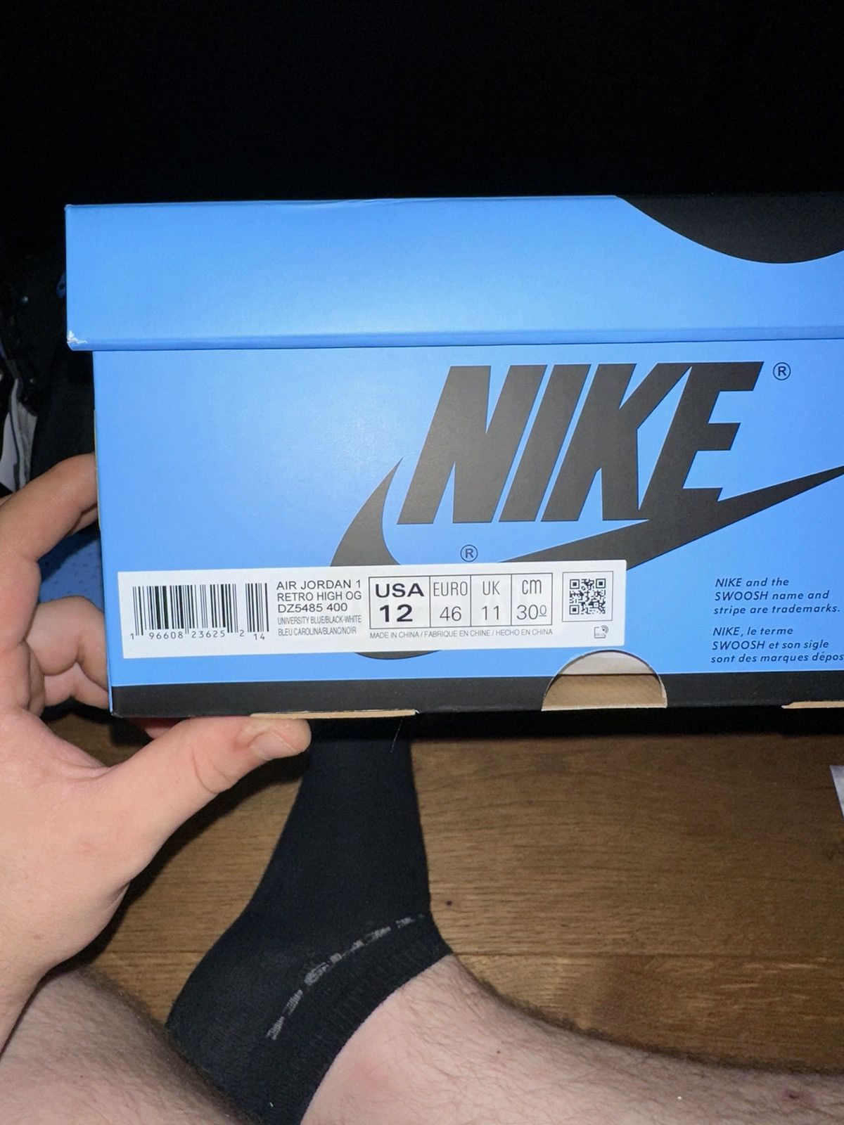 Jordan Brand × Nike Air Jordan 1 Retro High „UNC TOE“ Size US 12 / EU 45 - 10 Thumbnail