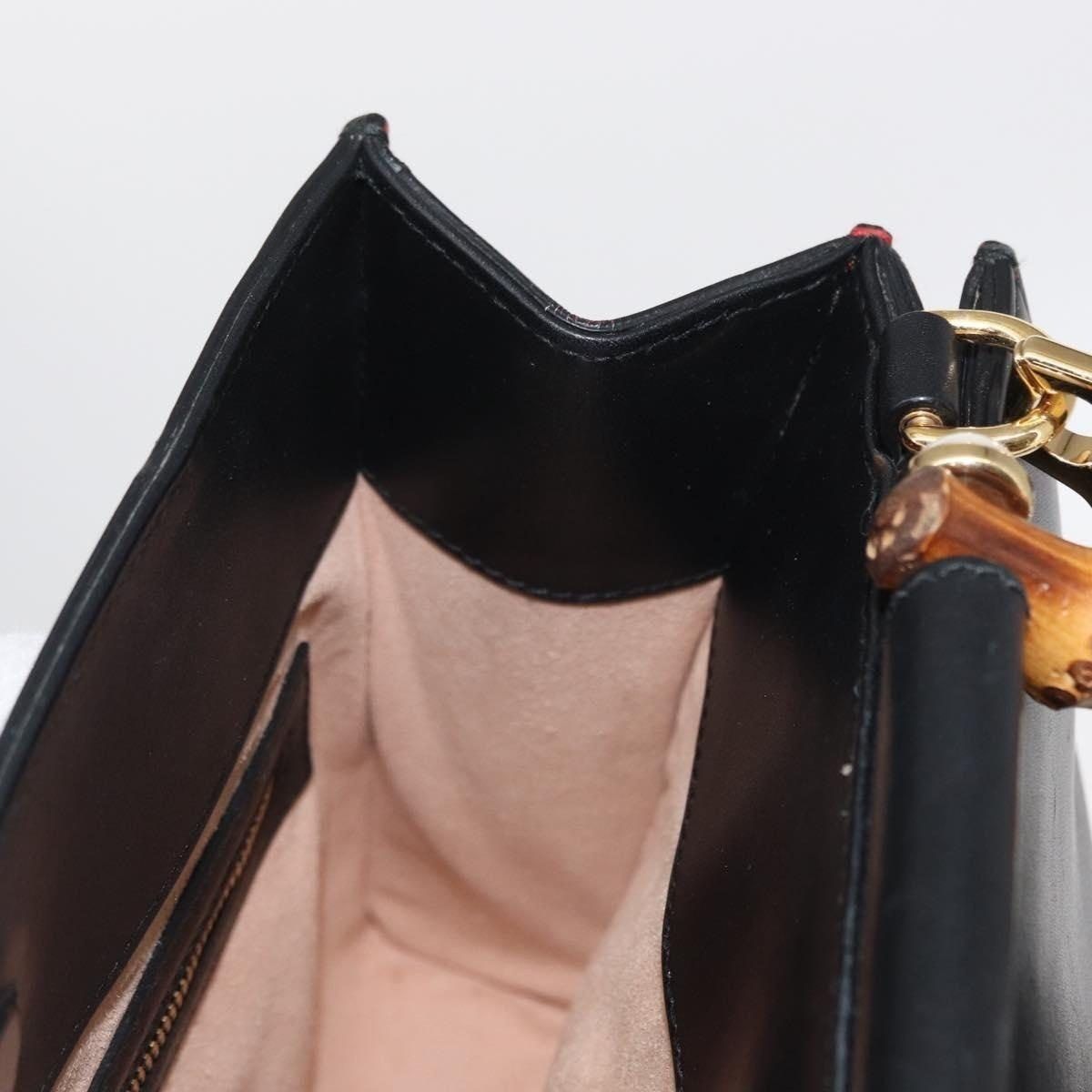 Gucci Gucci Bamboo Web Leather Nim Fair Bag Black Size ONE SIZE - 7 Thumbnail
