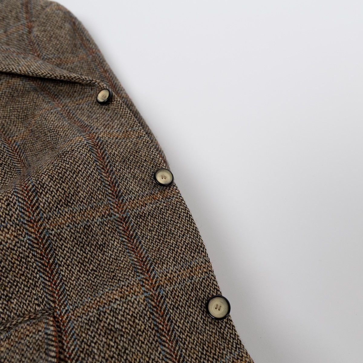 Harris Tweed Harris Tweed Mario Barutti Blazer Brown Check Wool Jacket Size 42S - 8 Thumbnail