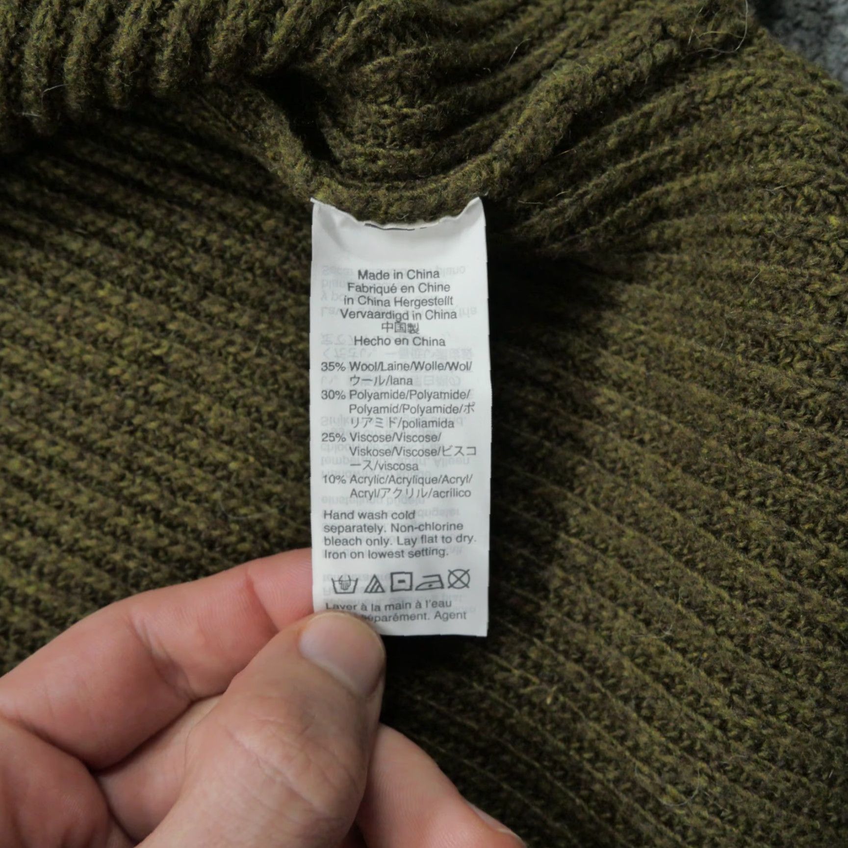 Madewell Madewell Sweater Dress Womens Medium Green Long Sleeve Wool Blend Size M / US 6-8 / IT 42-44 - 5 Thumbnail