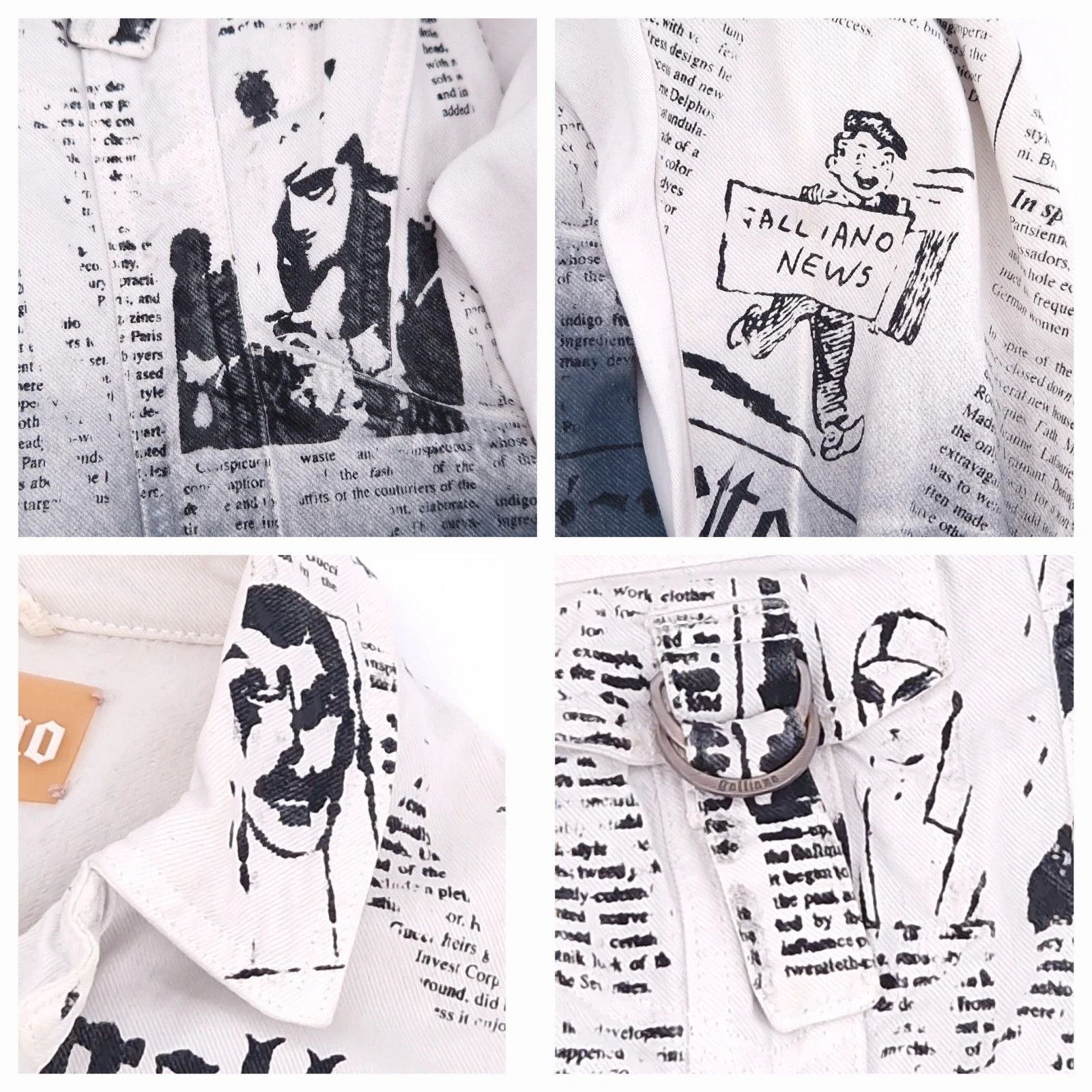 John Galliano Gazette Archive Denim Jacket Size M / US 6-8 / IT 42-44 - 5 Thumbnail