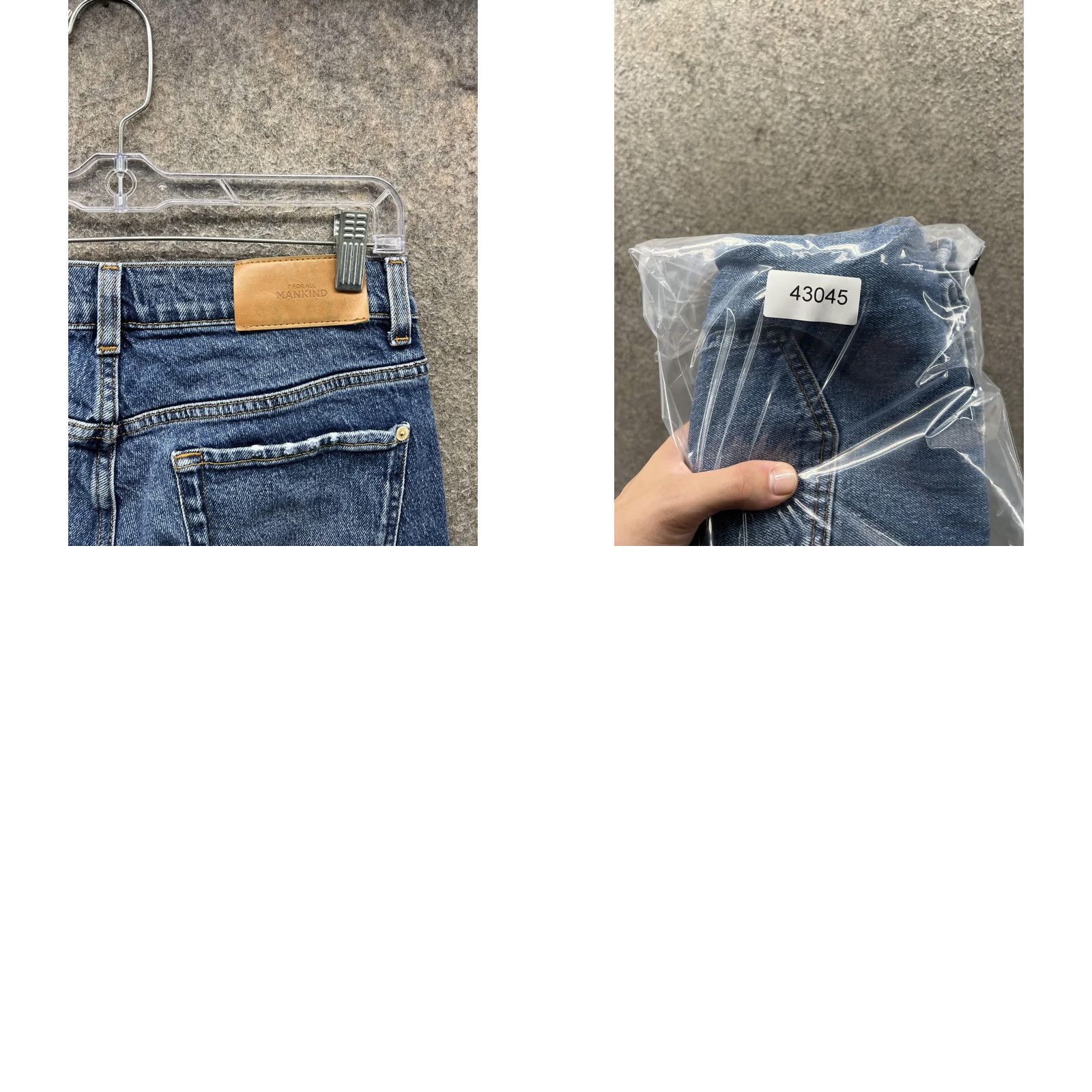 7 For All Mankind 7 For All Mankind Logan Stovepipe Jeans Womens 29 Blue Straight Denim 29x27 Size 29" - 9 Thumbnail