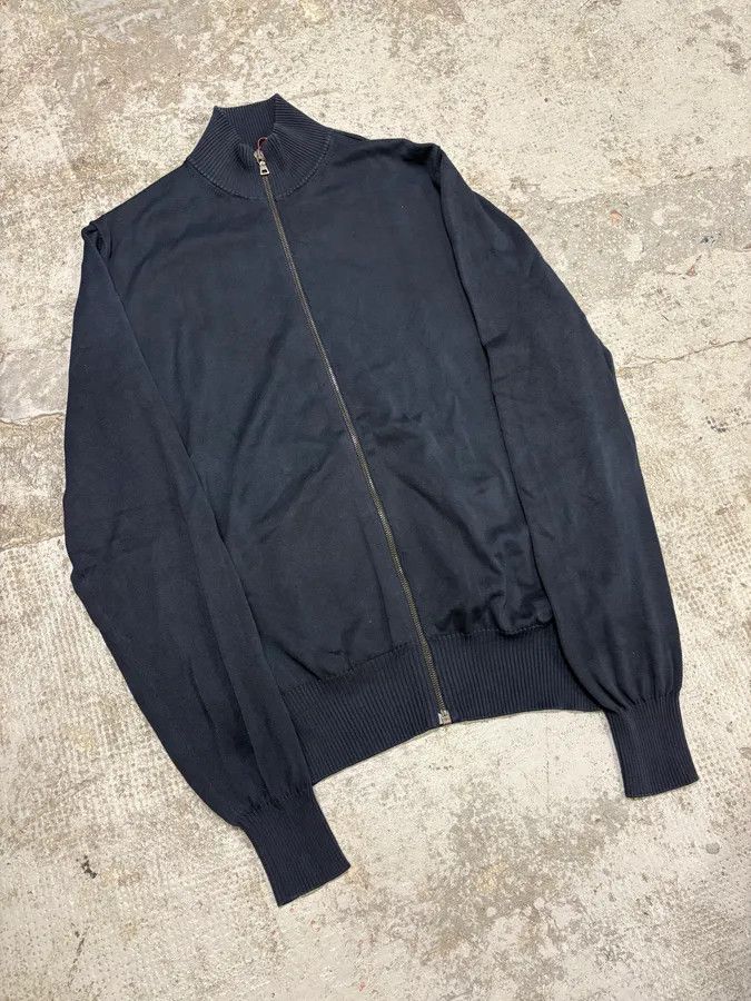 Prada × Vintage AW2008 Prada Navy Zip-up Sweater Size US M / EU 48-50 / 2 - 4 Thumbnail