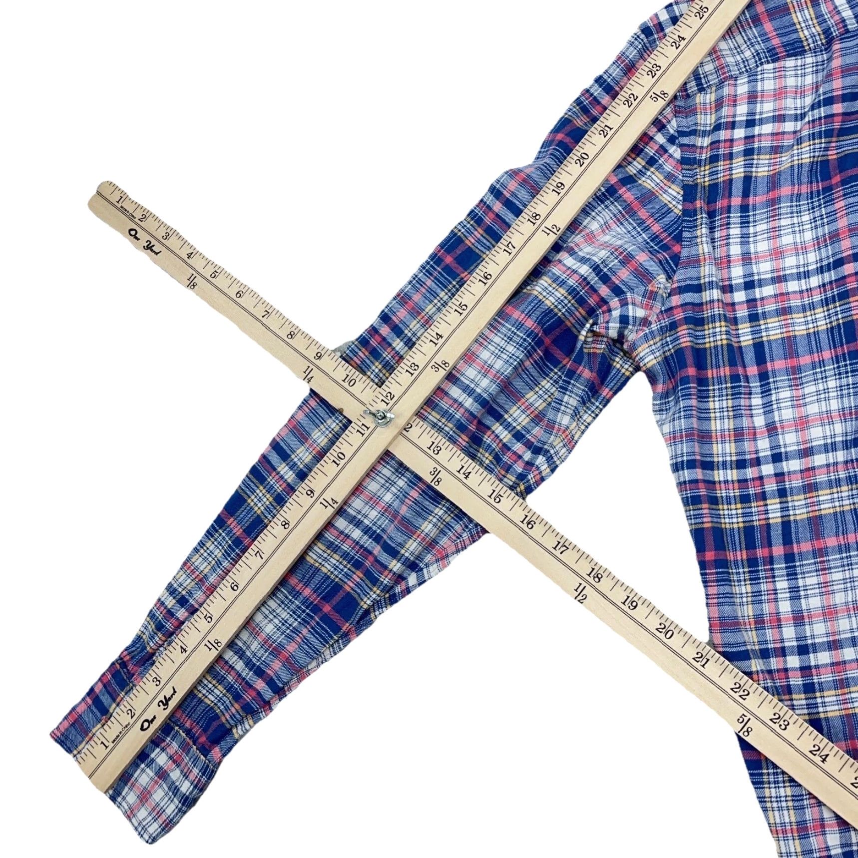 Vineyard Vines Vineyard Vines Flannel Shirt Men M Blue Pink Plaid Button-Up Slim Longshore Size US M / EU 48-50 / 2 - 7 Thumbnail