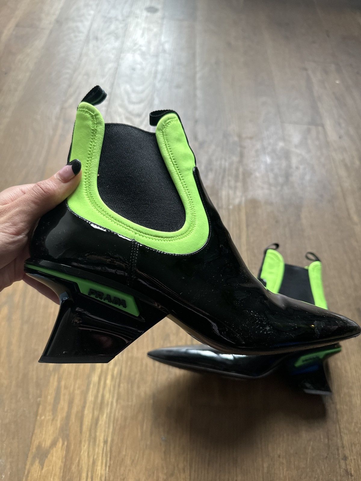 Prada Prada Neon Booties Size US 9 / IT 39 - 2 Thumbnail