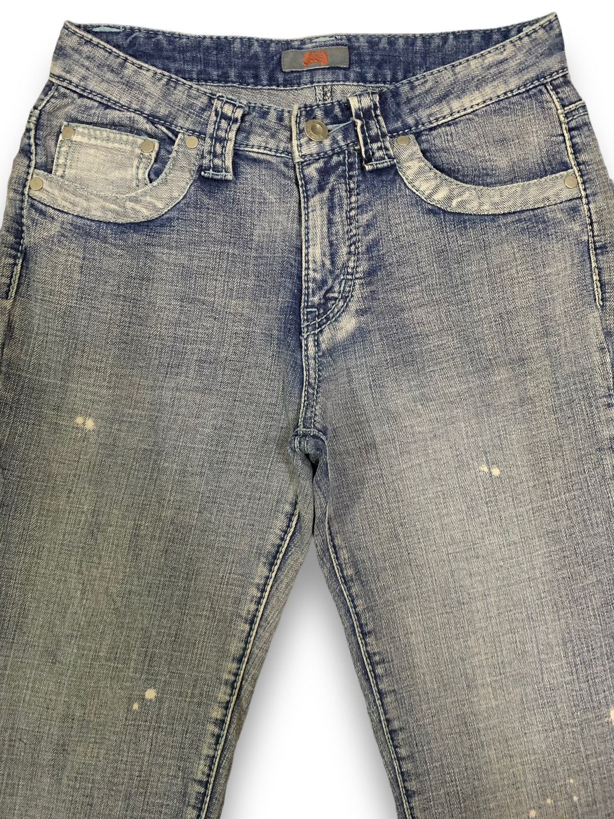 Japanese Brand Vintage Japanese OO Lala Sasson Blue Washed Flare Jeans Size 26" / US 2 / IT 38 - 3 Thumbnail