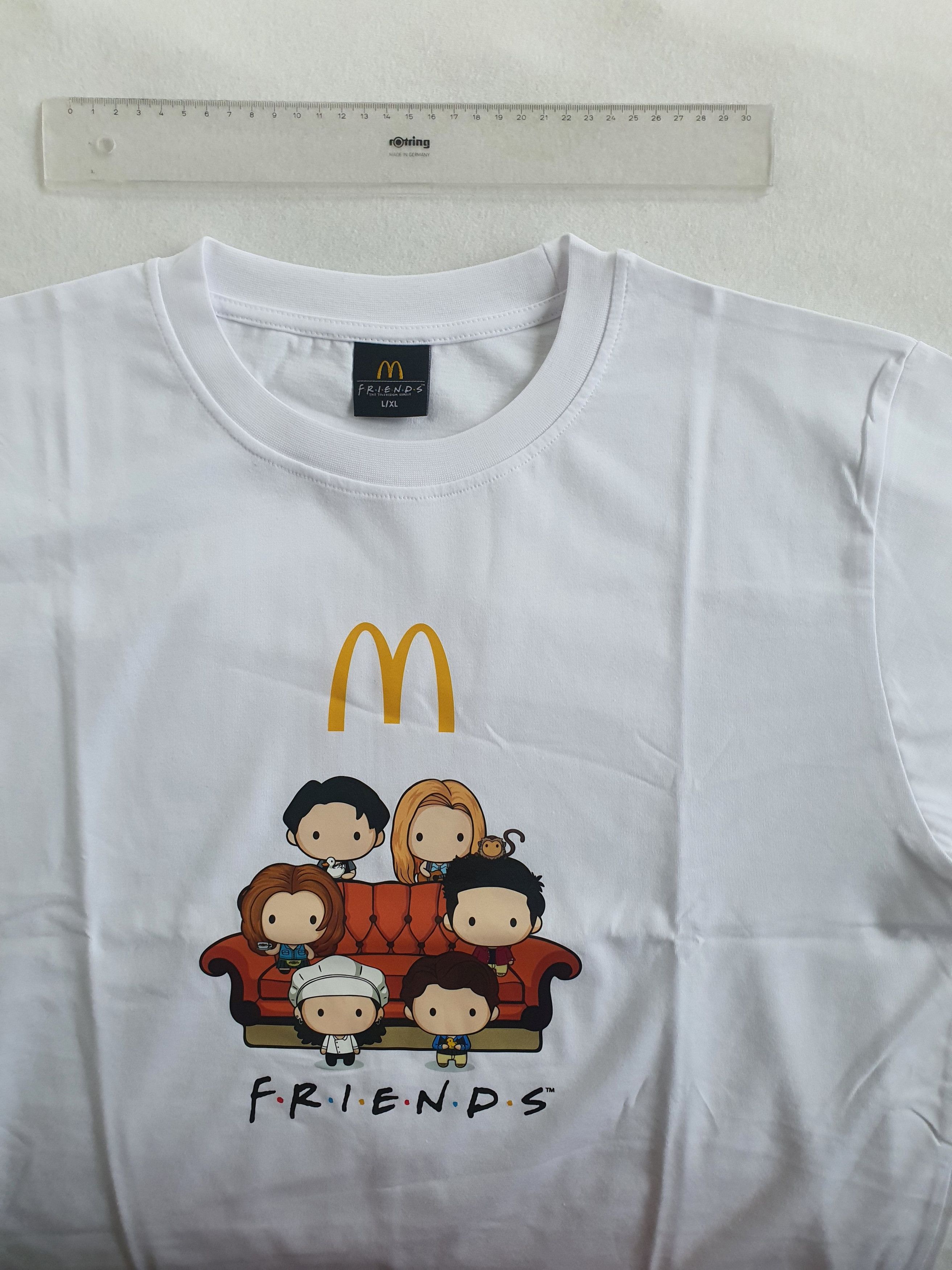 Other McDONALDS x FRIENDS - White Graphic T-Shirt (BNWT) - Sz L/XL Size US L / EU 52-54 / 3 - 3 Thumbnail