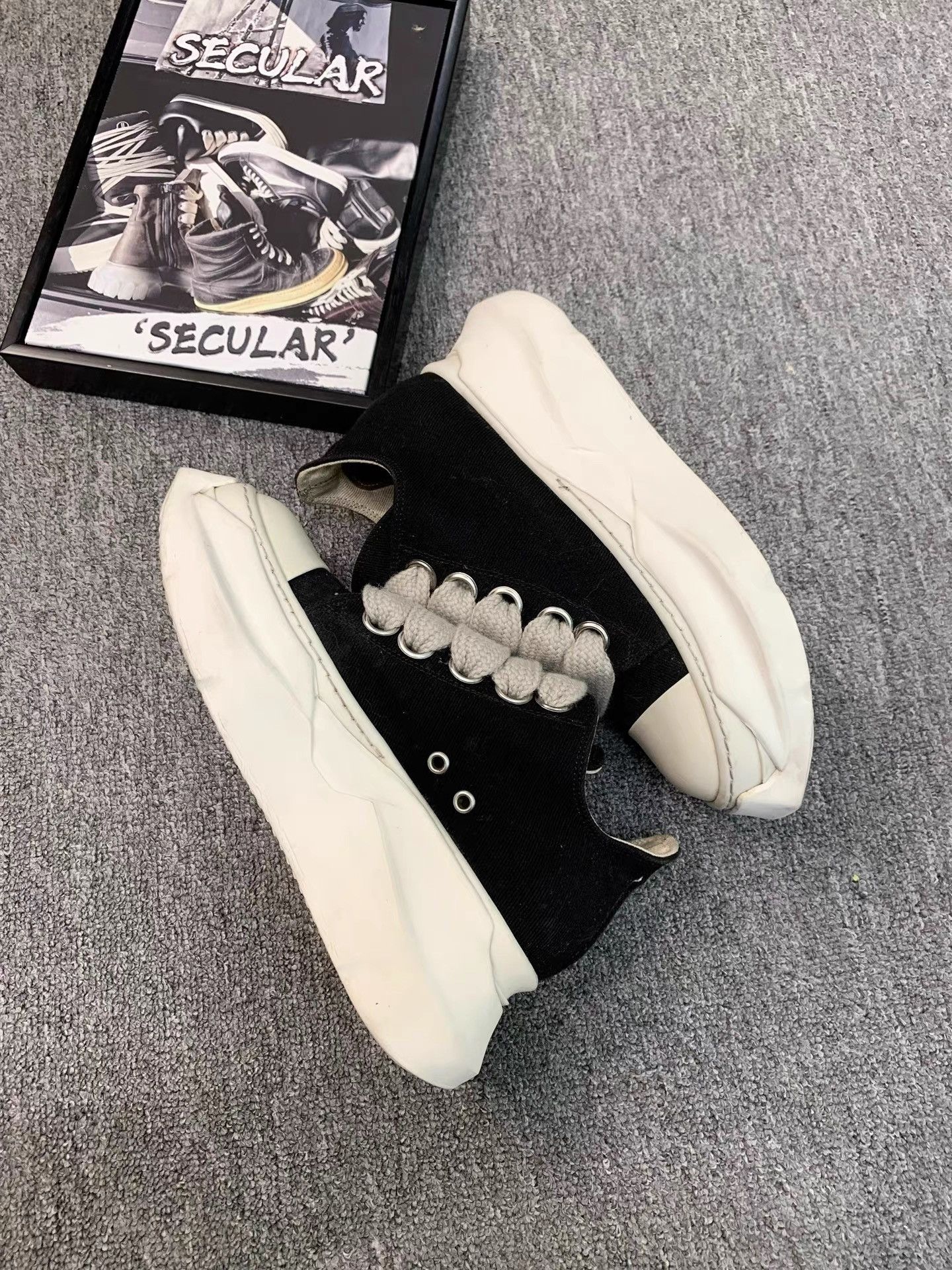 Rick Owens Rick Owens 22SS Thick-Lace Platform Low Sneakers K34 Size US 7 / IT 37 - 6 Thumbnail