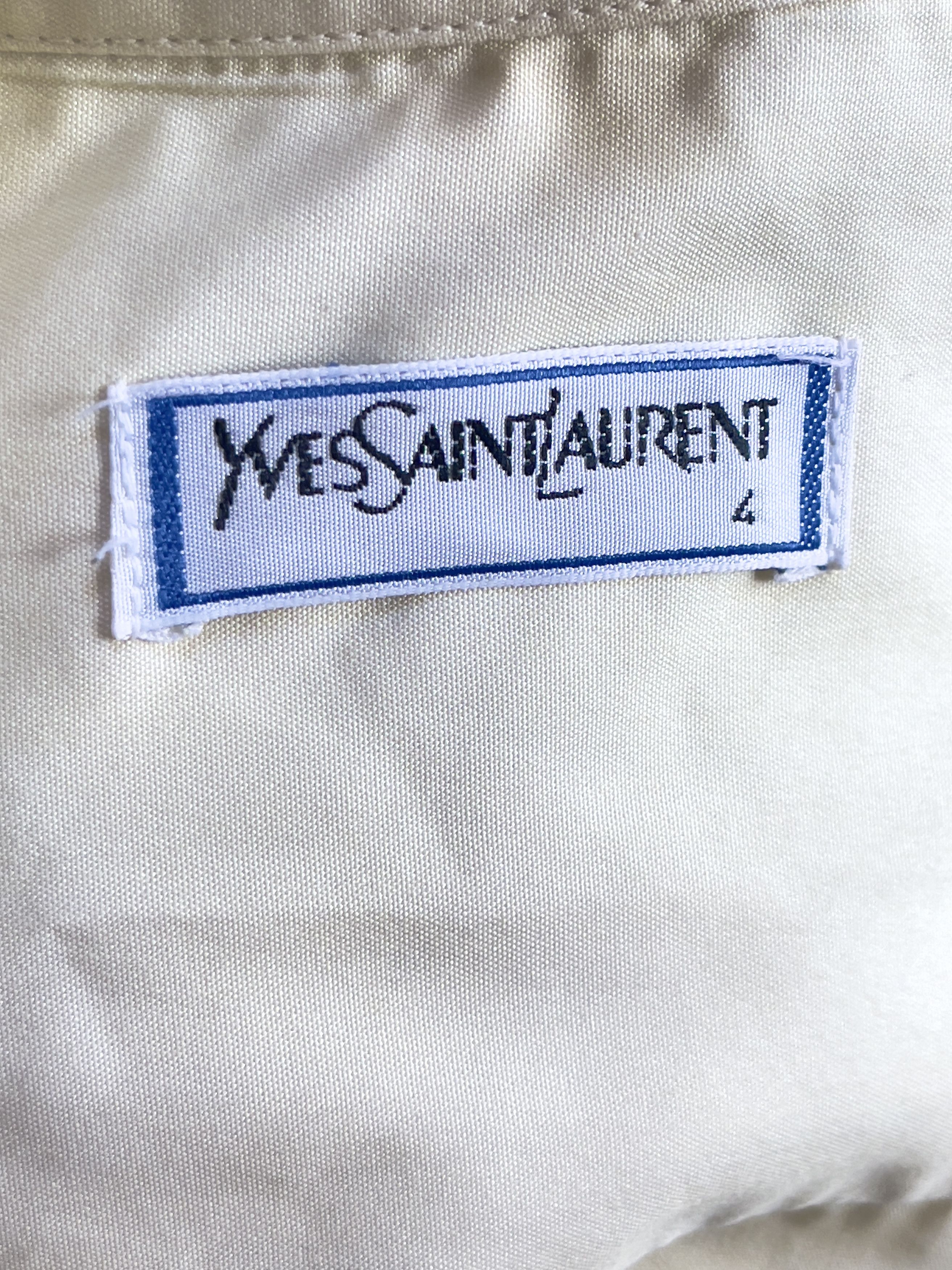 Yves Saint Laurent 🔥 YSL Yves Saint Laurent shirt size L cream yellow Size US L / EU 52-54 / 3 - 5 Thumbnail