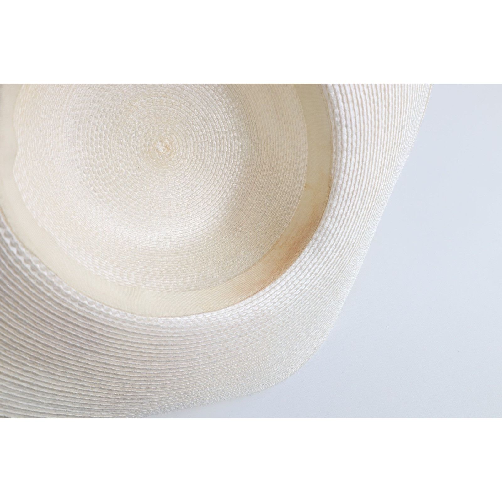 Vintage Vintage 80s 90s Wide Brimmed Feather Ribbon Rhinestone Hat Size ONE SIZE - 8 Thumbnail