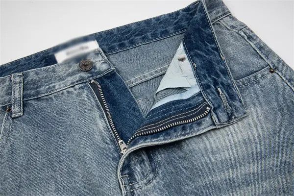 Jean Men's punk street gradient washed straight jeans y2k Size US 32 / EU 48 - 4 Thumbnail