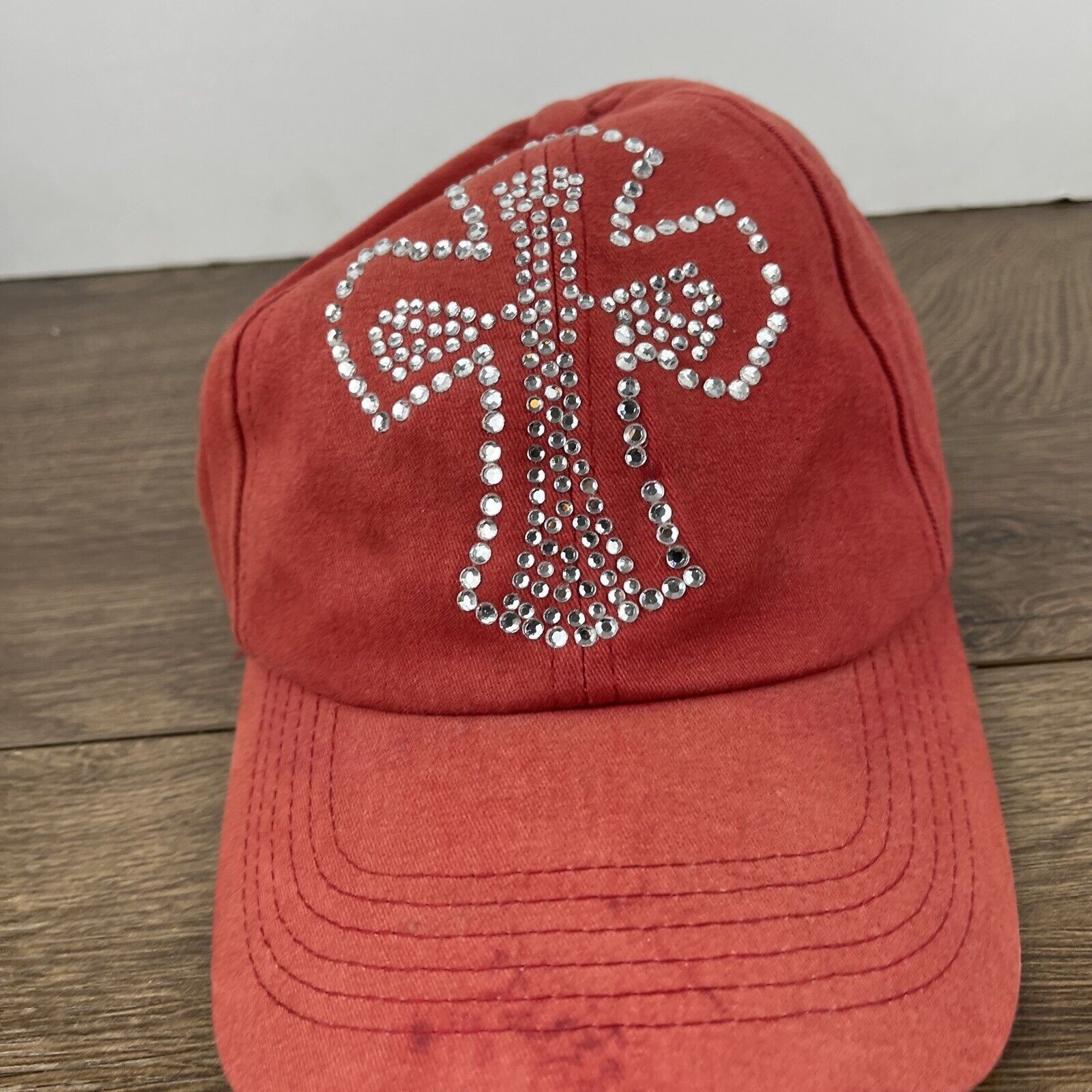 Other Silver Cross Hat Cross Hat Red Hat Adjustable Red Adult Size Size ONE SIZE - 6 Thumbnail