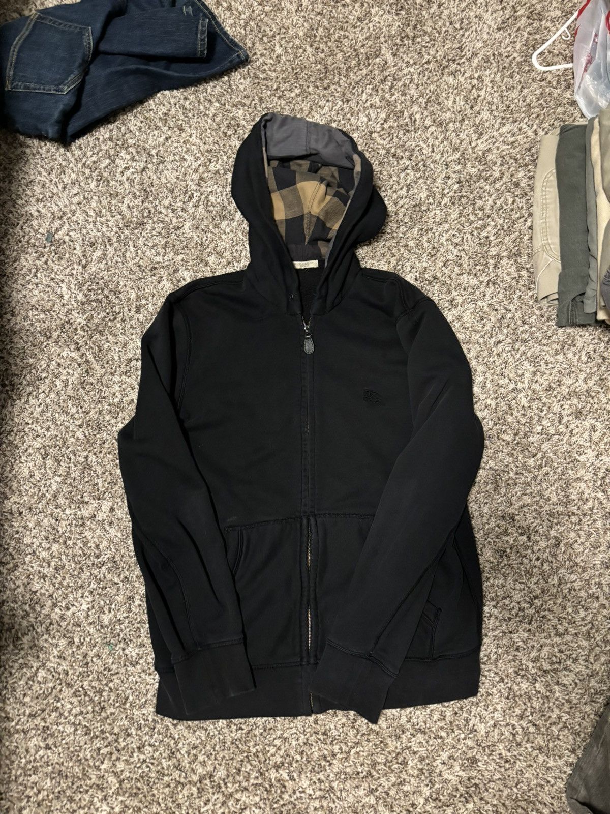 Vintage Burberry Brit Zip Up Puffer Gilet Size XL