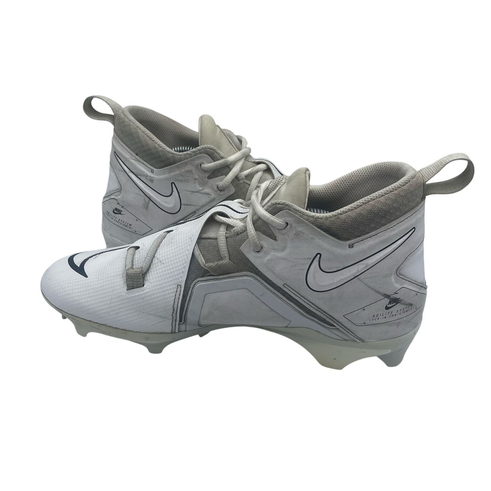 Nike Nike Alpha Menace Pro Football Cleats White Platinum Mens 11 Size US 11 / EU 44 - 6 Thumbnail