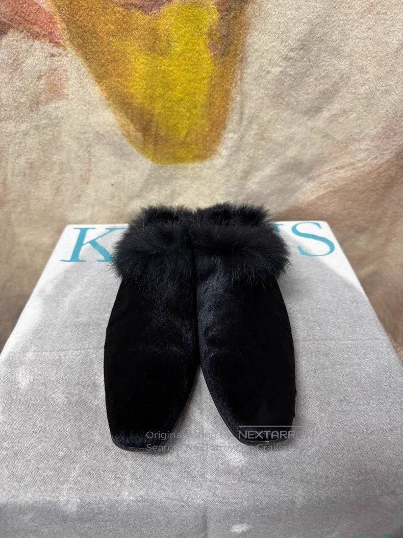Yohji Yamamoto Yohji Yamamoto Furry Fur Lined Slippers Size US 7 / EU 40 - 2 Thumbnail