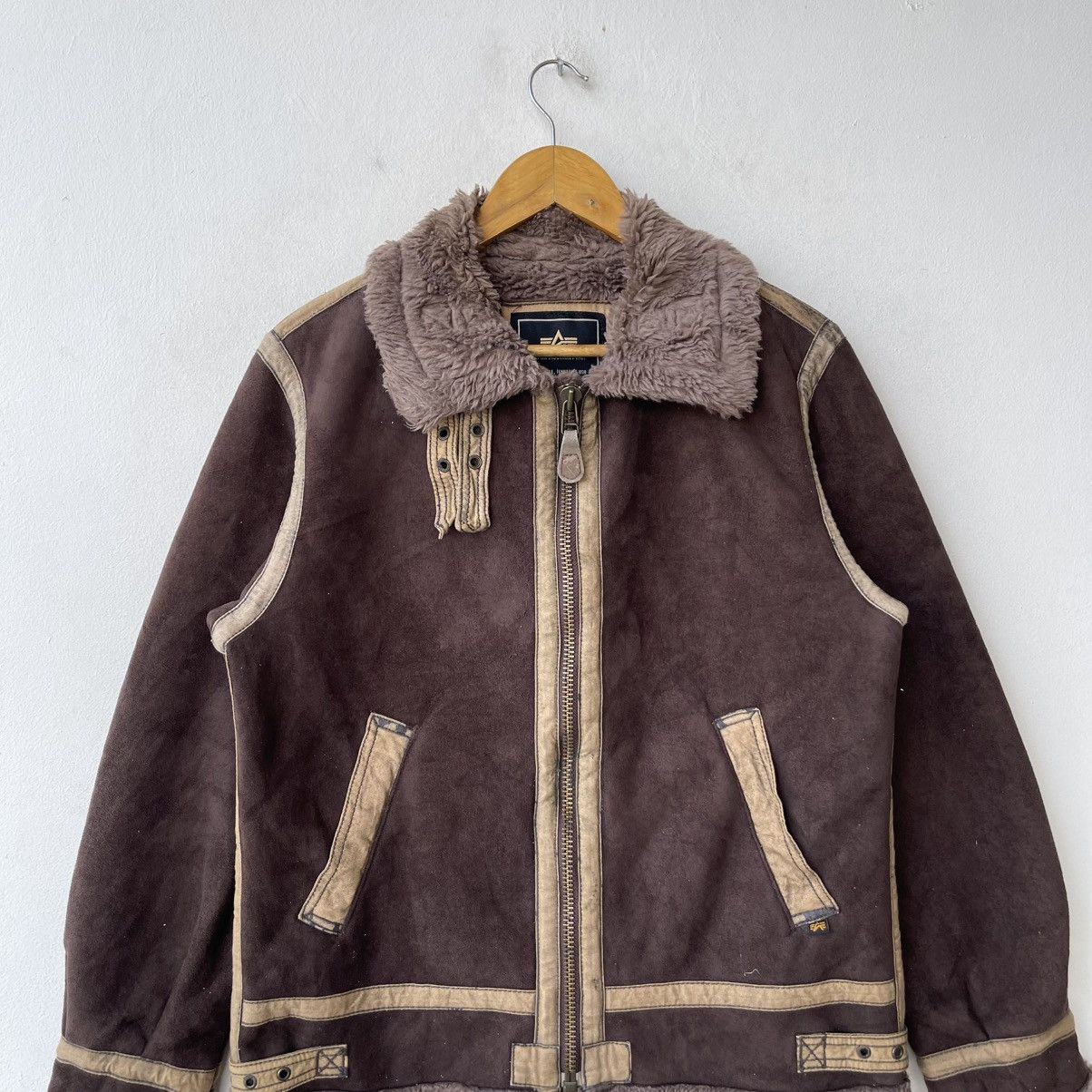 Alpha Industries Alpha Industries B-3 Flight Bomber Jacket Suede Shearling Size US M / EU 48-50 / 2 - 5 Thumbnail