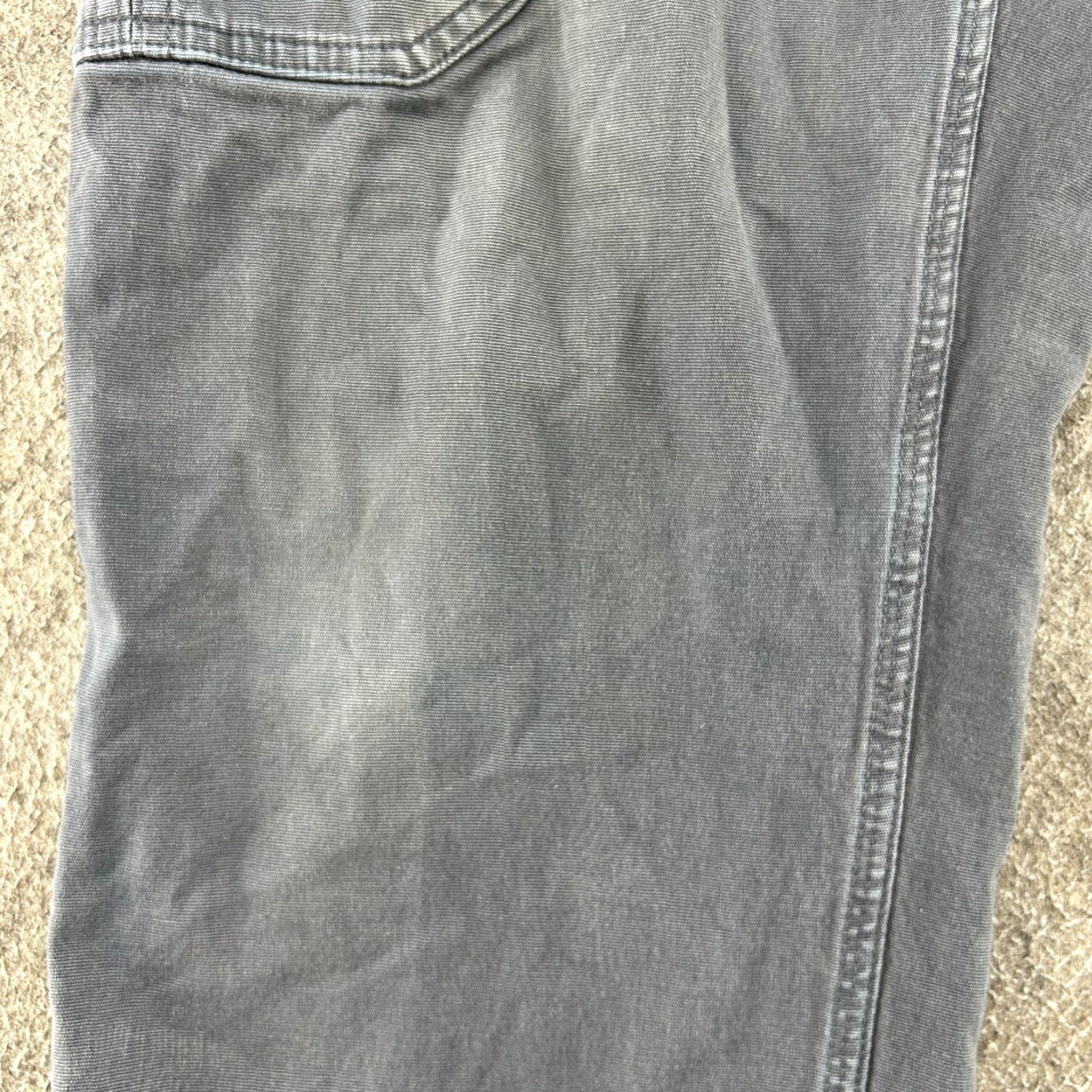 Vintage Duluth Pants Men Casual Workwear Cargo Flat Front Relaxed Straight Gray 34x30 Cotton Canvas Pockets Logo Zipper Vintage No Size US 34 / EU 50 - 2 Thumbnail
