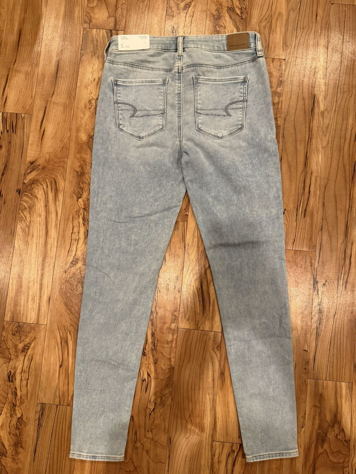 American Eagle Outfitters American Eagle Hi-Rise Jegging - Light Wash, Size 4 Size 27" / US 4 / IT 40 - 5 Thumbnail