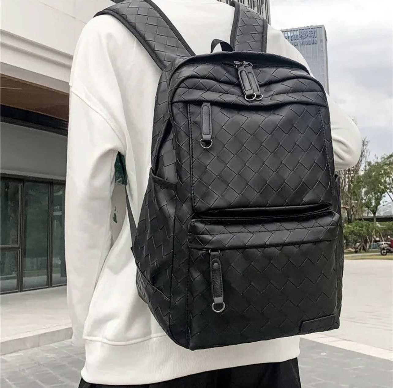 Other Black Leather Backpack Size ONE SIZE - 1 Thumbnail
