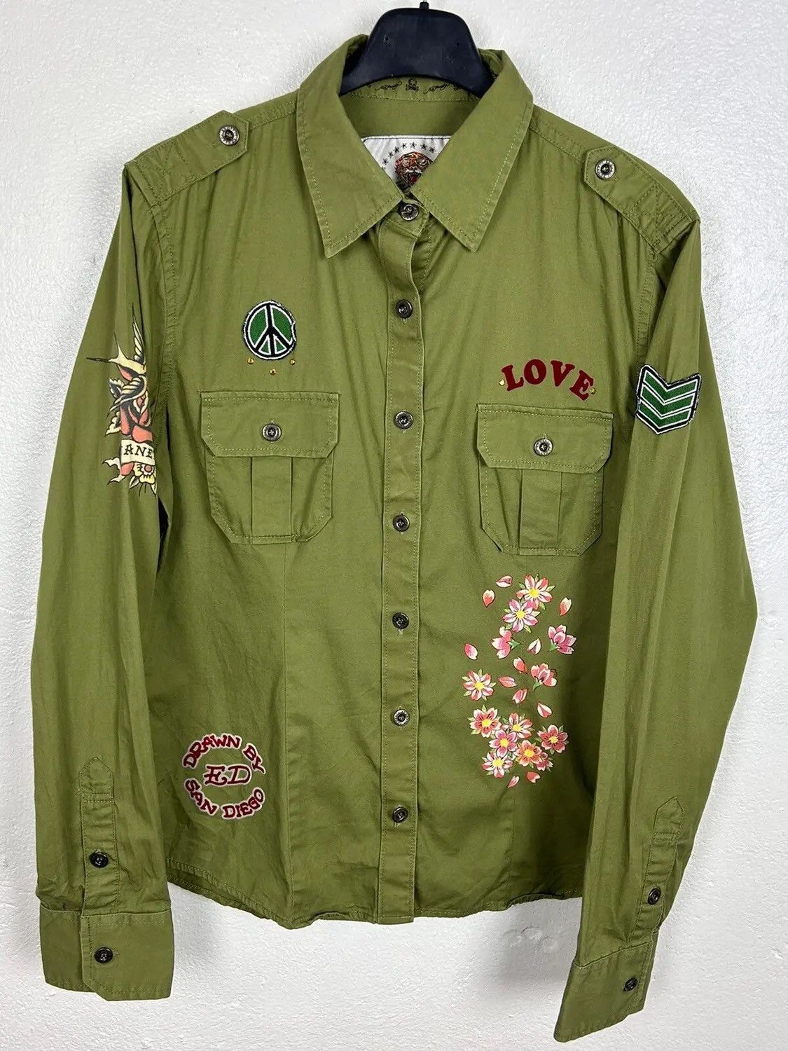 Christian Audigier 00s Vintage Ed Hardy Christian Audigier Y2K Rare Shirt Size L / US 10 / IT 46 - 1 Thumbnail
