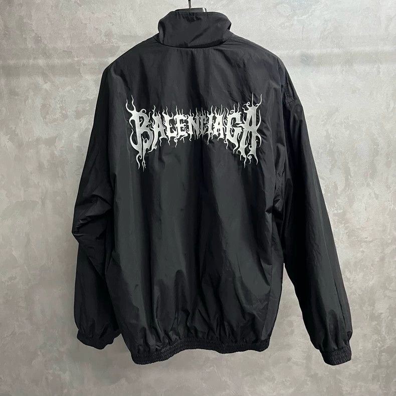 Balenciaga Balenciaga Loose monogrammed high-neck front zip-up long-s Size US XS / EU 42 / 0 - 1 Thumbnail