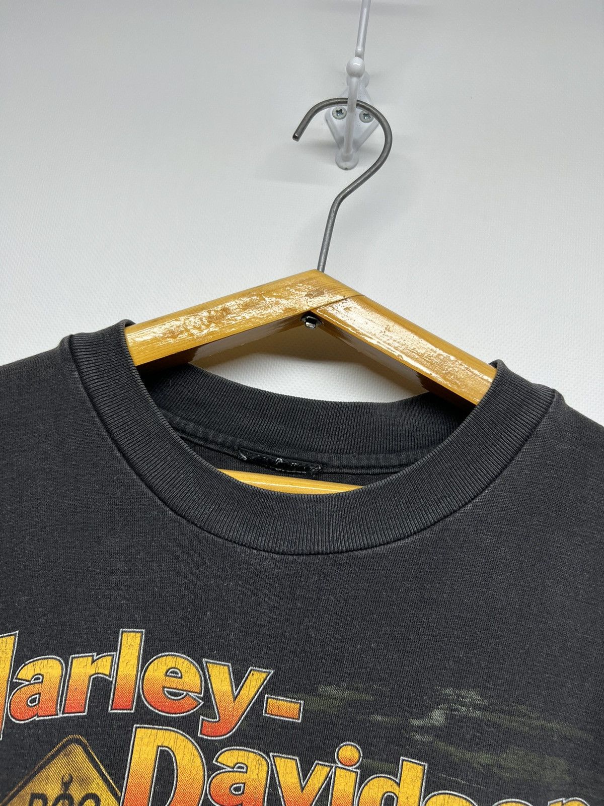 Harley Davidson × Vintage Vintage 1998 Y2k Harley Davidson Motorcycle Faded T-Shirt Size US M / EU 48-50 / 2 - 13 Thumbnail