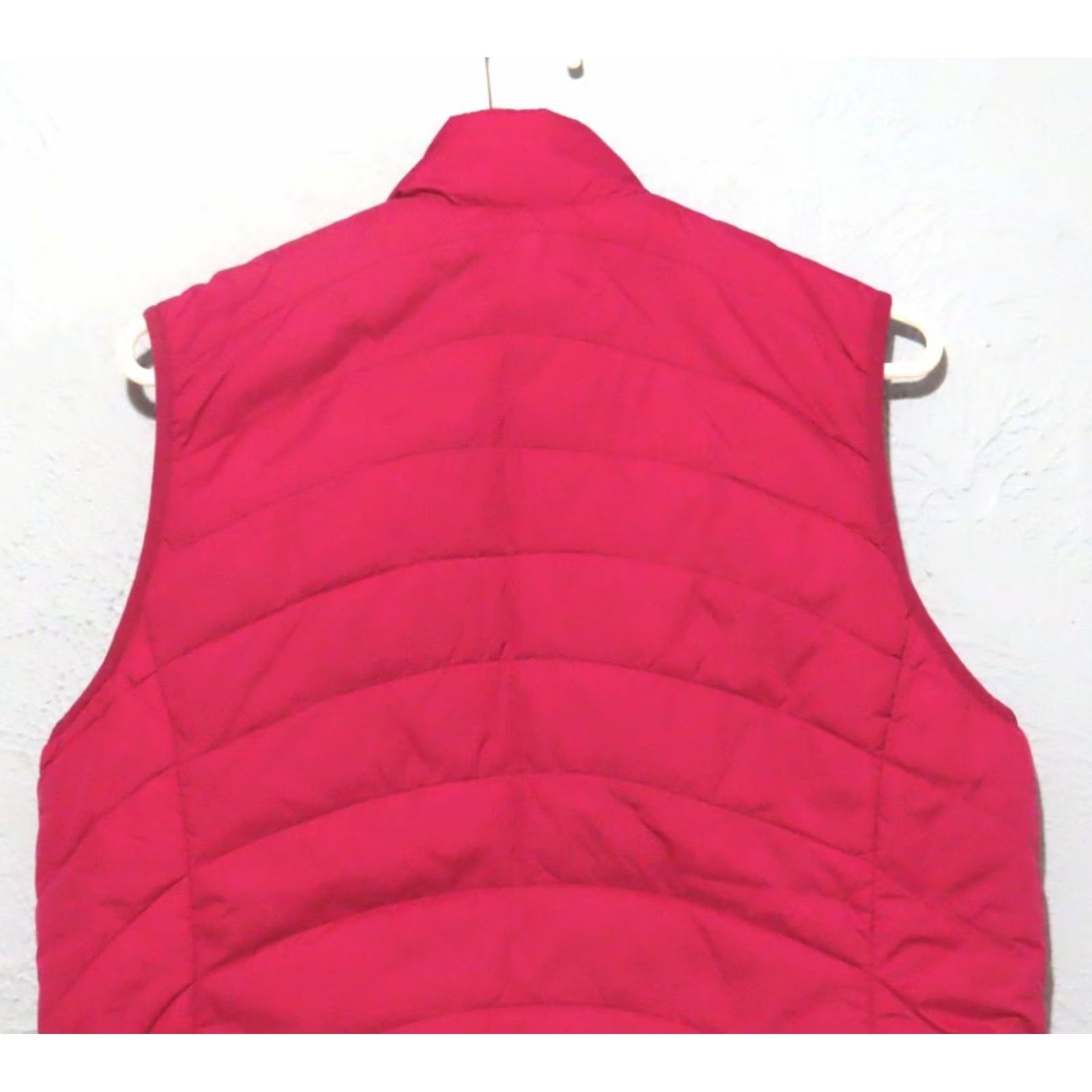 Lands' End VINTAGE Lands' End Thin Full Zip Puffer Vest Women's M Raspberry Pink Quilted Insulated Pockets Fall Winter Size M / US 6-8 / IT 42-44 - 8 Thumbnail