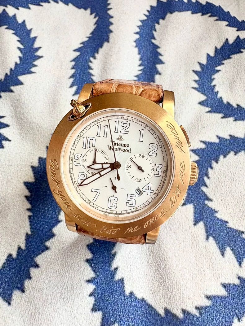 Vivienne Westwood Vivienne Westwood Vintage Gold White Dial Elvis Watch Size ONE SIZE - 1 Thumbnail