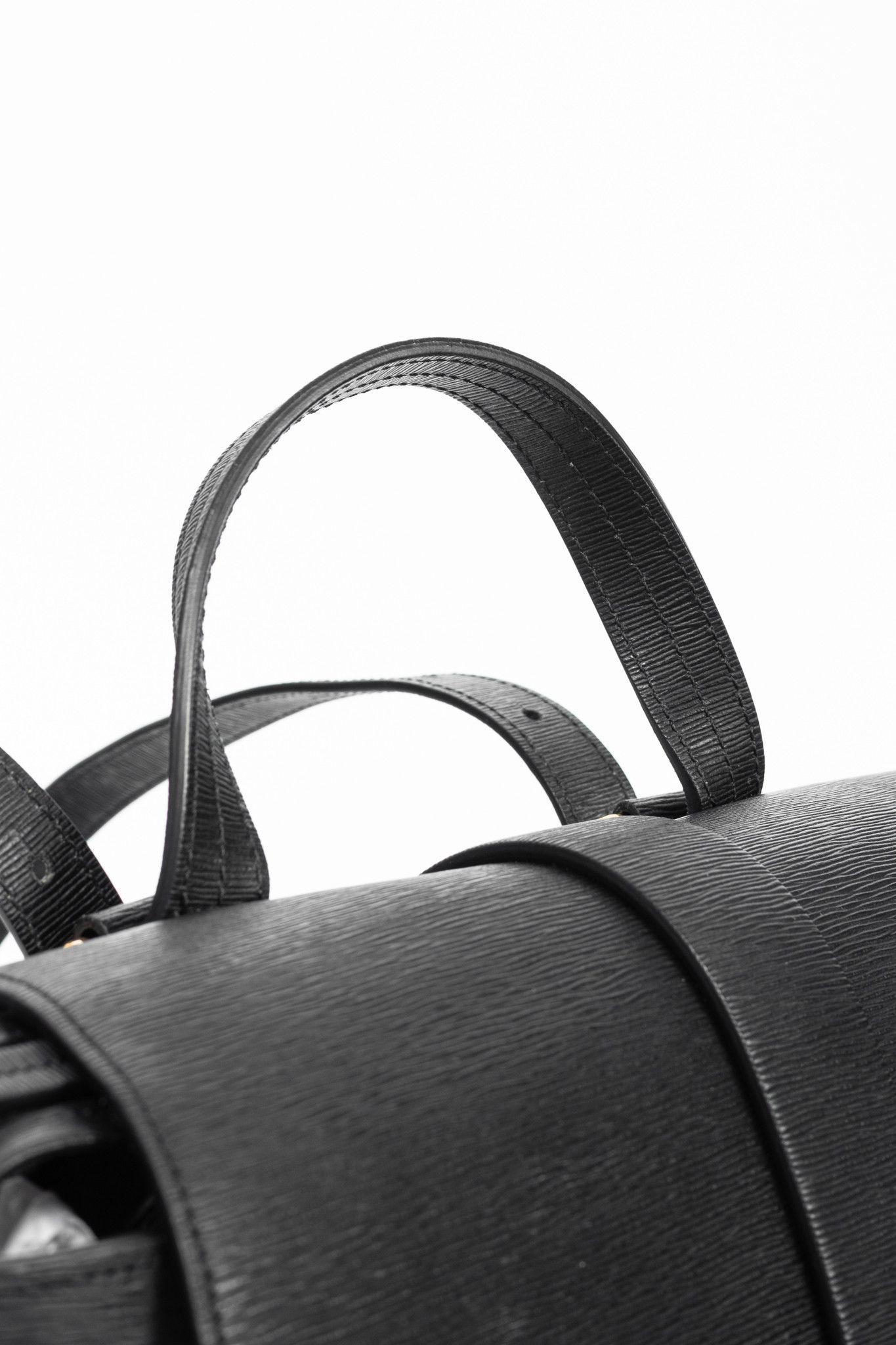 Other Senreve Midi Maestra Black Textured-Leather Backpack Size ONE SIZE - 9 Thumbnail