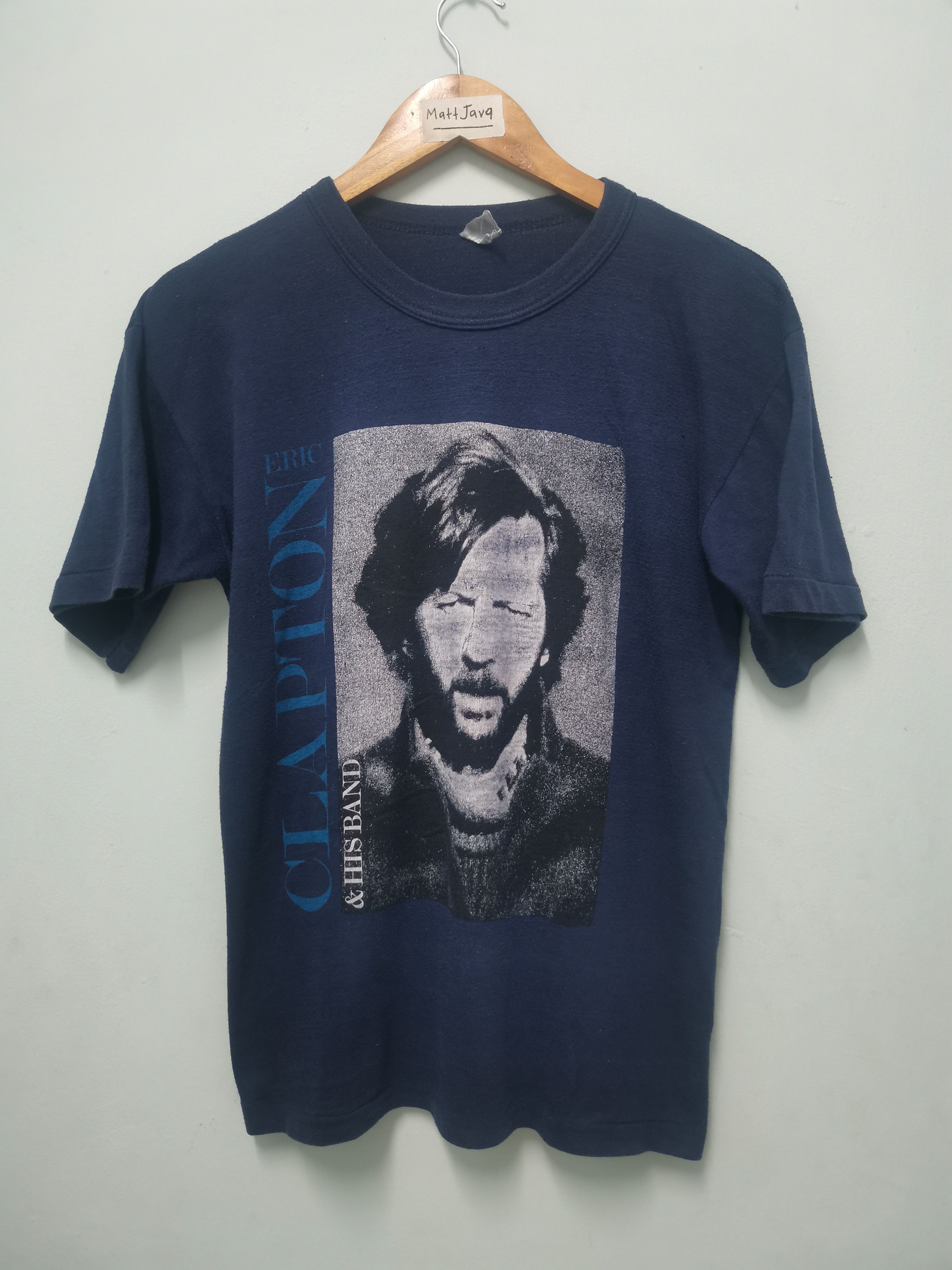 Band Tees Vintage Eric Clapton Tour 1985 Tee Stitches Rock Blues Size US M / EU 48-50 / 2 - 2 Thumbnail