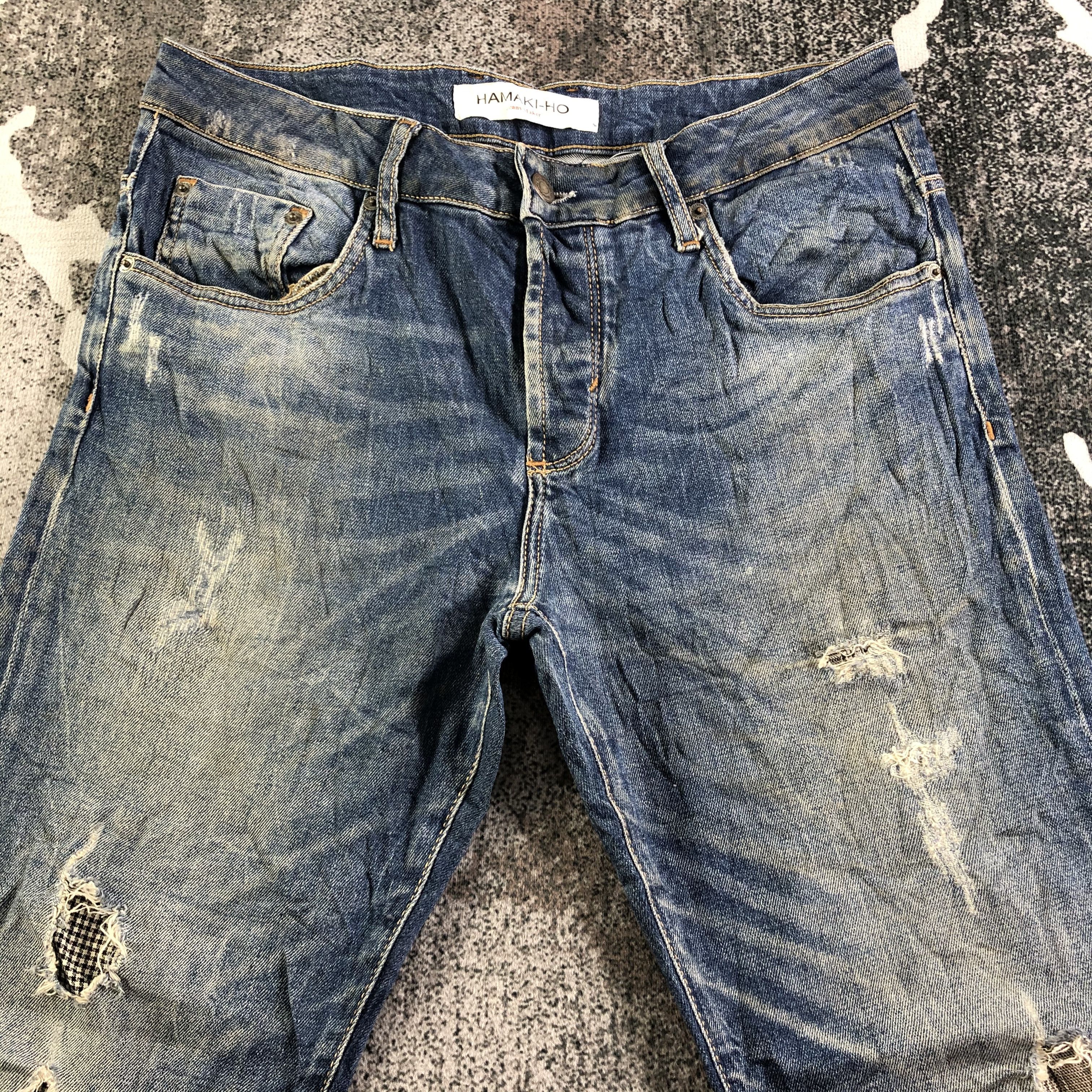 HAMAKI-HO Hamaki-Ho Distressed Jeans Skinny Denim KJ3111 Size US 32 / EU 48 - 3 Thumbnail