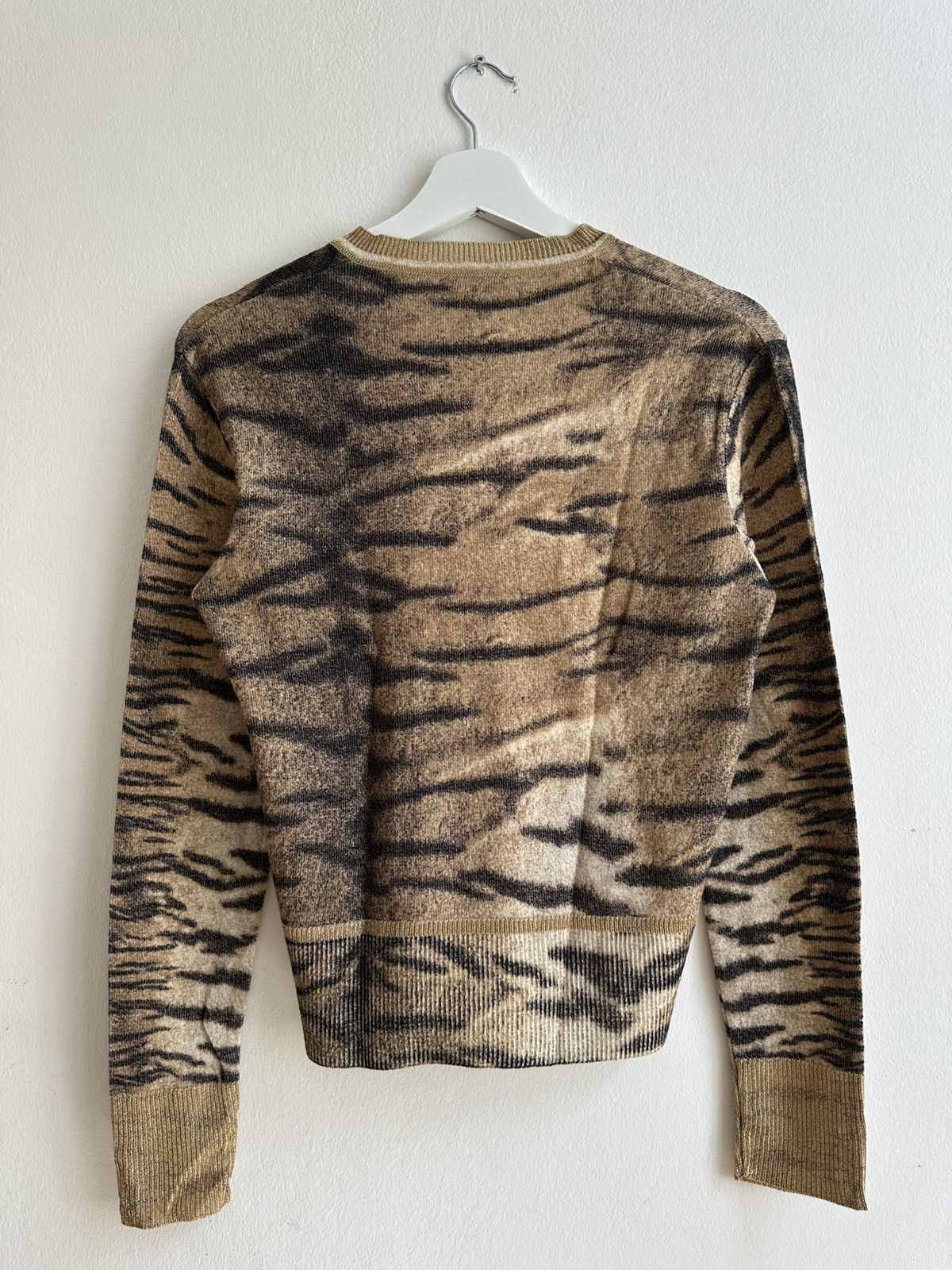 Roberto Cavalli Roberto Cavalli 90s Luxury Archive Tiger Print Sweater Size M / US 6-8 / IT 42-44 - 8 Thumbnail