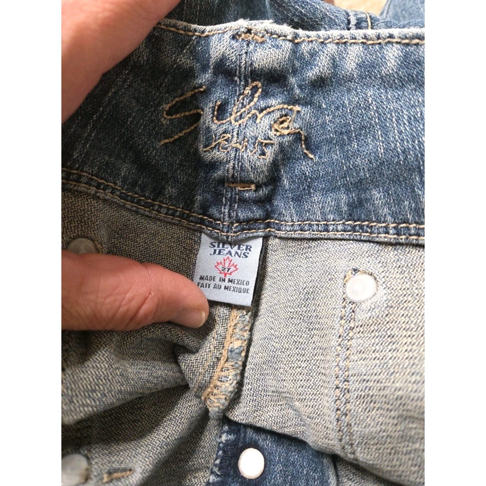 Silver Jeans Co. VINTAGE True Y2K Silver Jeans Aiko Low Rise Flare Jeans Womens 27 31in Inseam Size 27" / US 4 / IT 40 - 6 Thumbnail