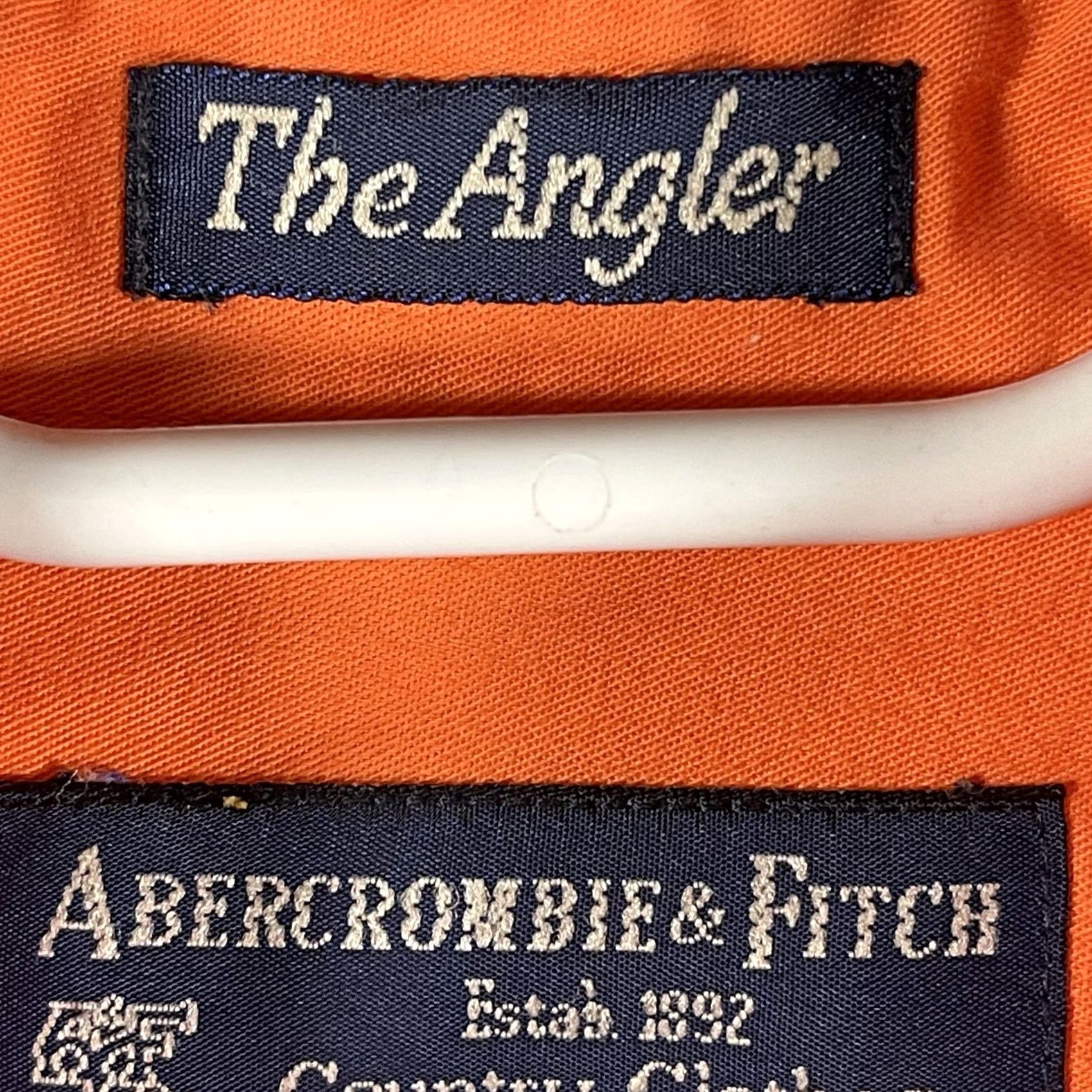 Abercrombie & Fitch Abercrombie & Fitch The Angler Shirt Mens L Orange Button-Up Casual Fishing Outdoor Cotton Long Sleeve Size US L / EU 52-54 / 3 - 4 Thumbnail