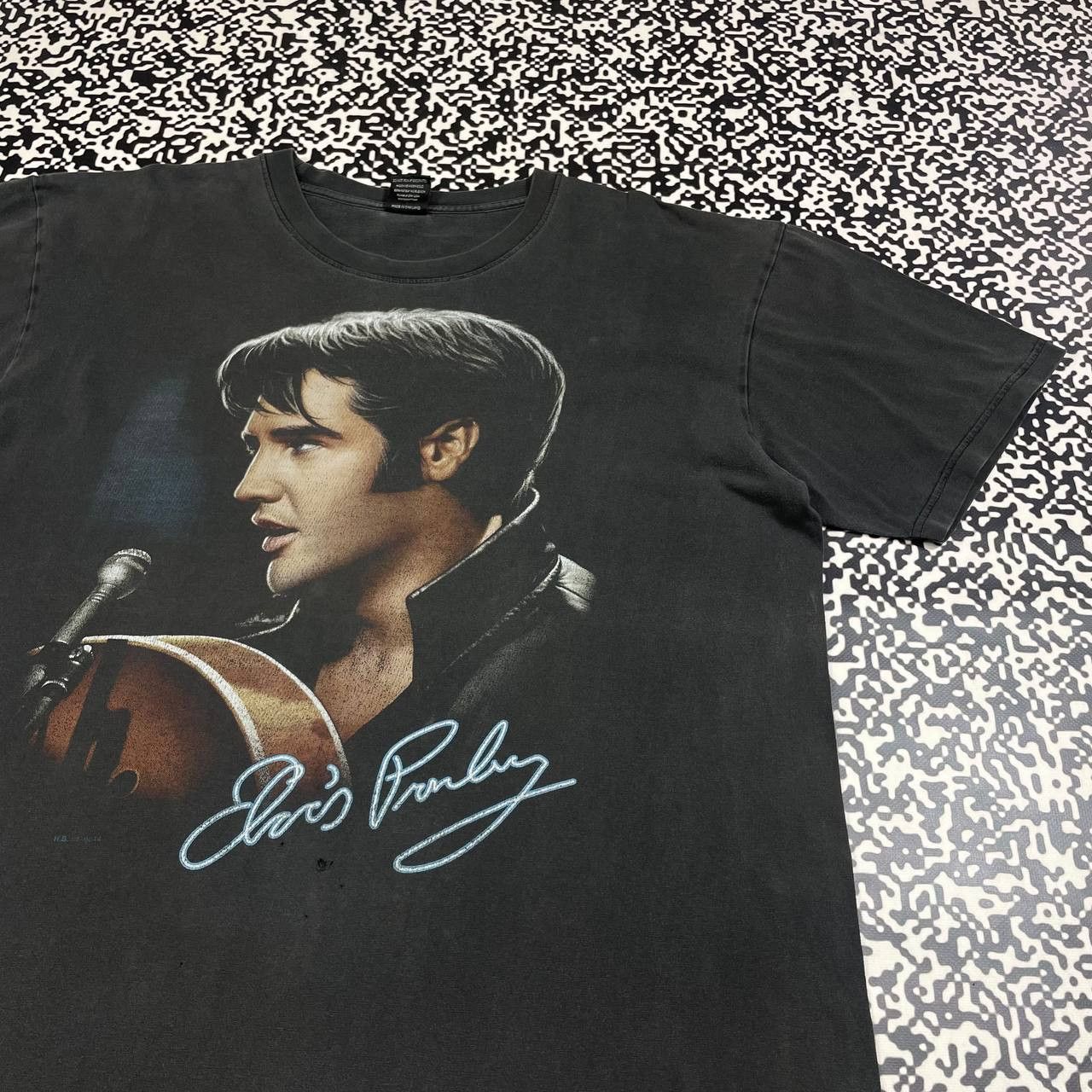 Band Tees Vintage 00s Elvis Presley Band Rock Faded Boxy T-shirt Y2K Size US XL / EU 56 / 4 - 6 Thumbnail