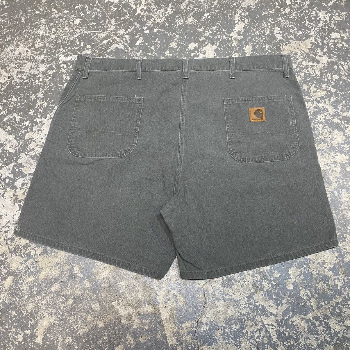 Carhartt × Vintage Vintage Carhartt B30SAG Carpenter Jort Shorts B30 Sage Green Size US 44 / EU 60 - 1 Thumbnail