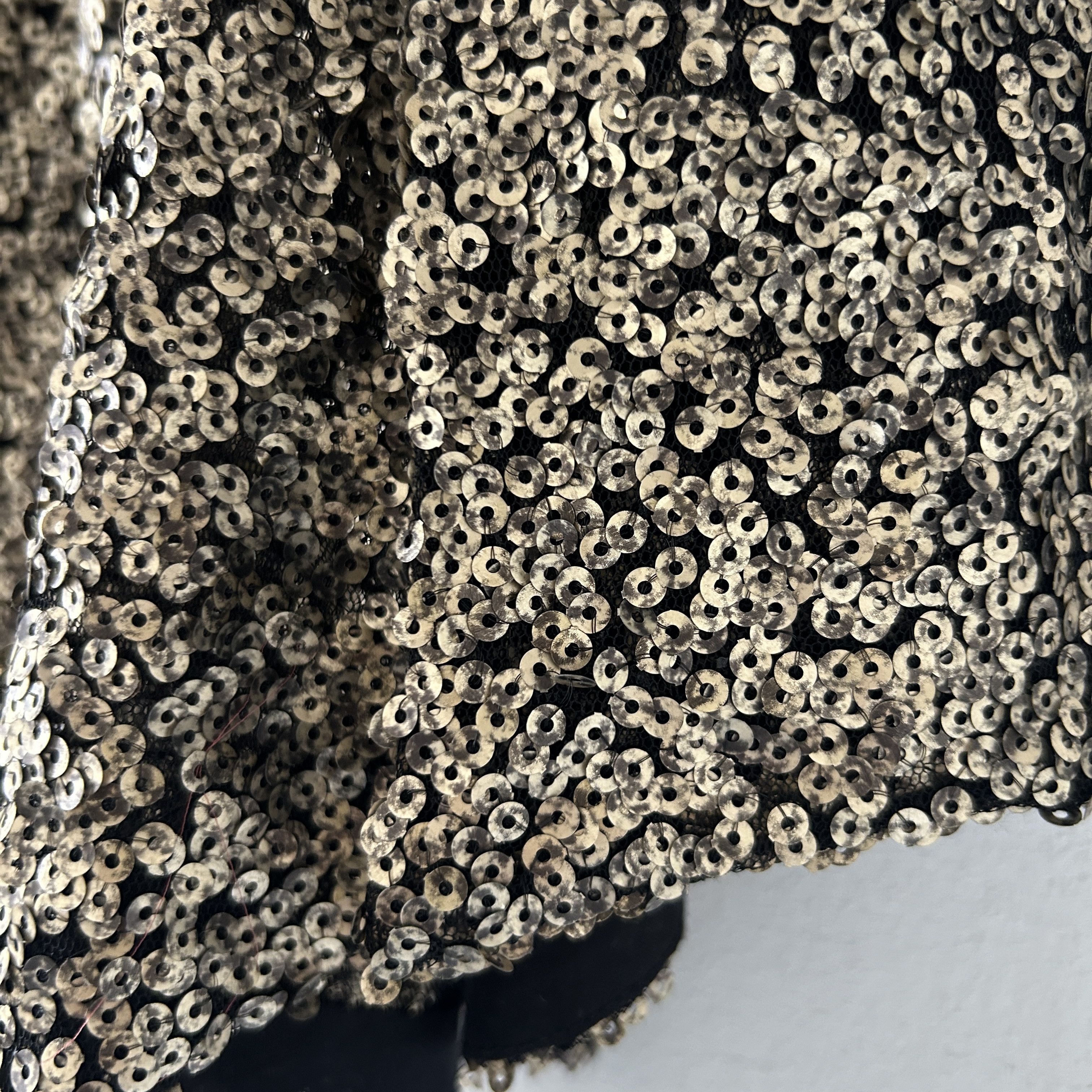 Vintage Vintage Gold Sequin Mini Skirt Size 27" / US 4 / IT 40 - 8 Thumbnail