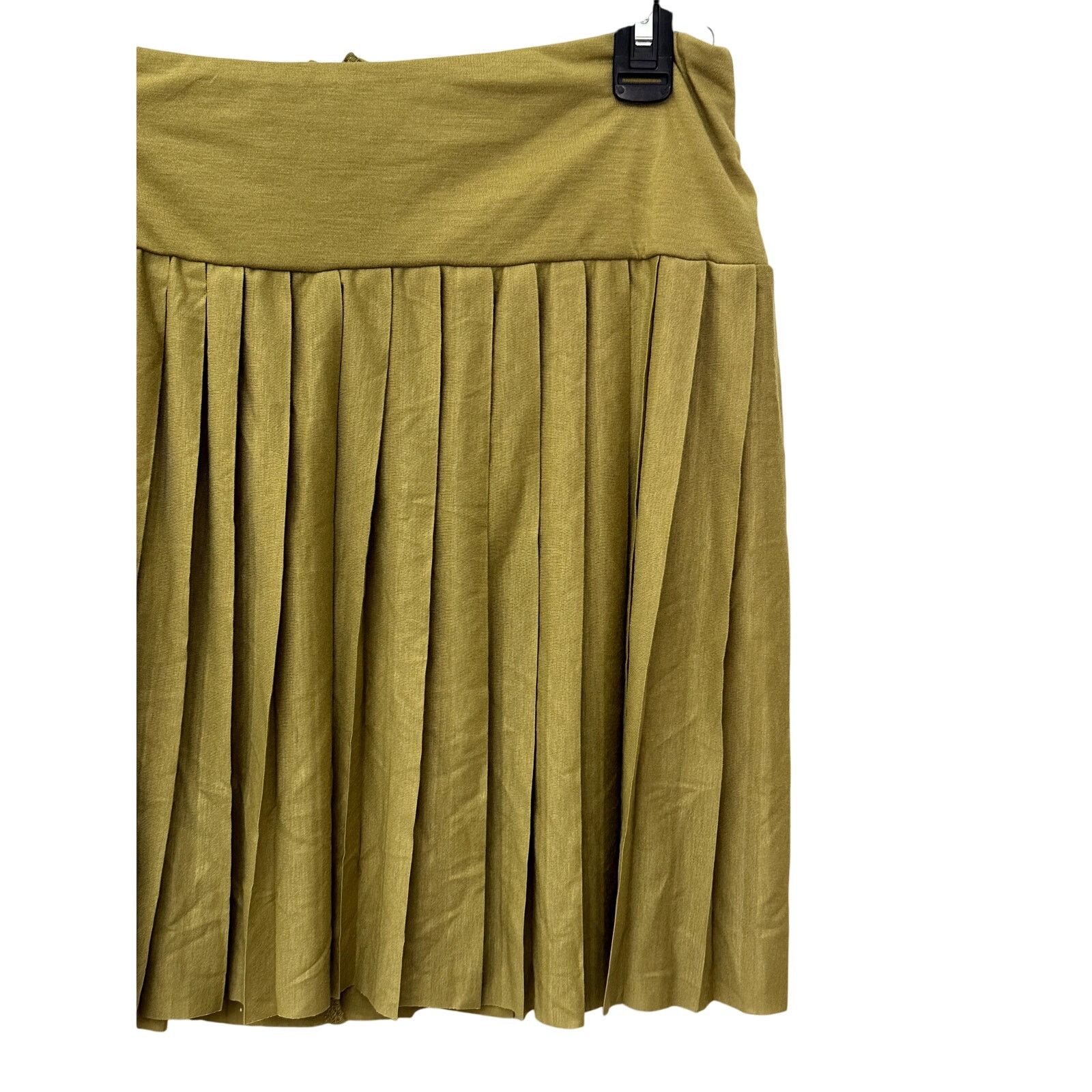 Other Vero Moda Mini Skirt Wide Waistband Pleated Green Medium NWT Size 30" / US 8 / IT 44 - 3 Thumbnail