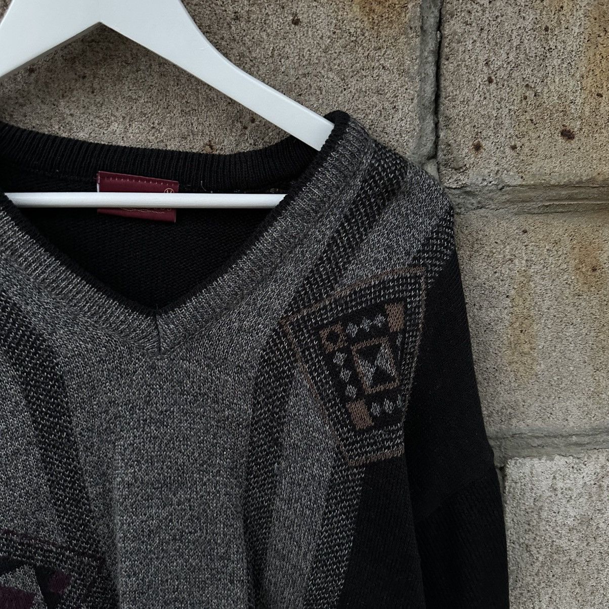 Aran Isles Knitwear Vintage Greenwods V Neck Abstractive Knit Sweater Size M Y2K Size US M / EU 48-50 / 2 - 5 Thumbnail