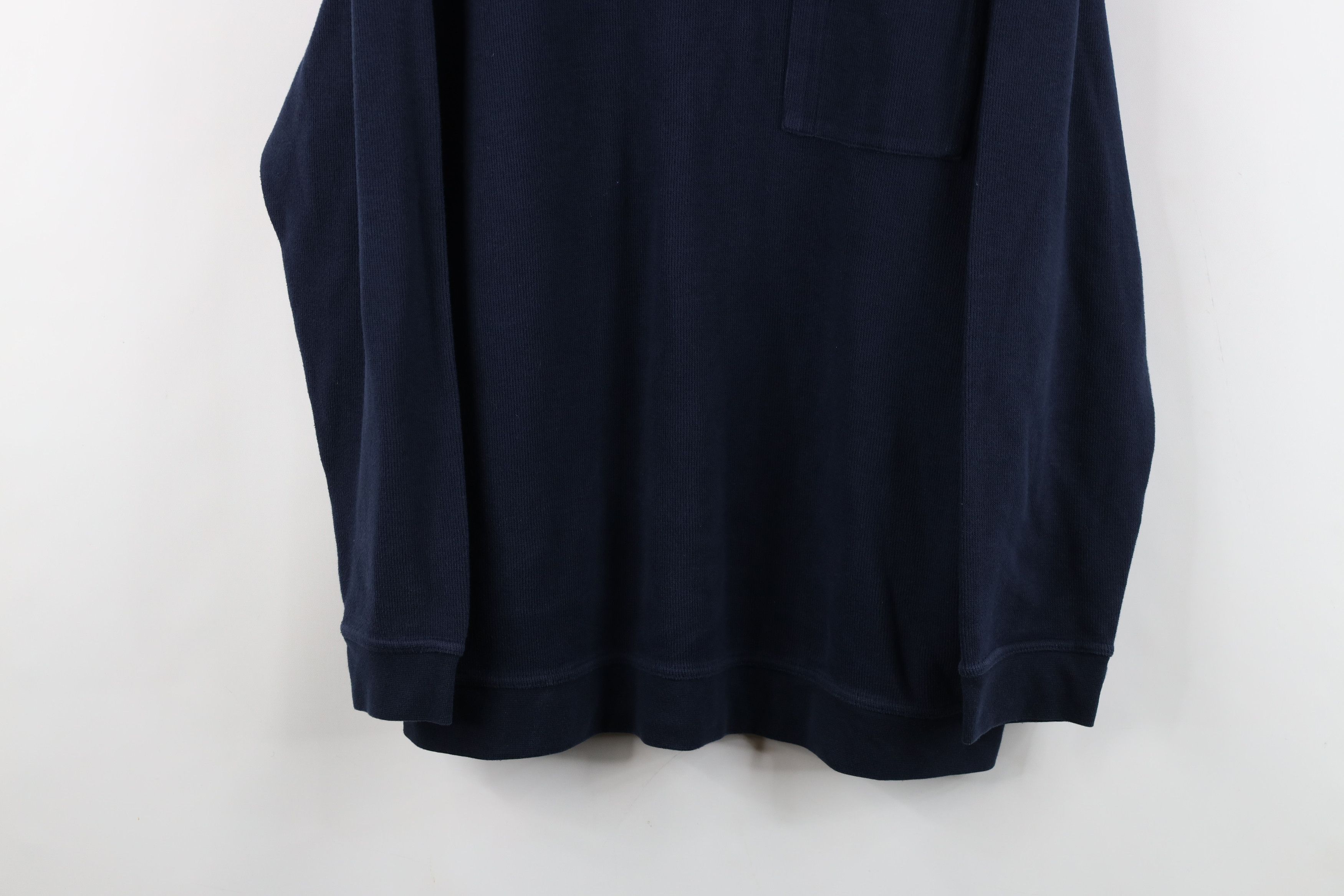Vintage Vintage 90s Streetwear Heavyweight Knit Long Sleeve Polo Size US L / EU 52-54 / 3 - 3 Thumbnail