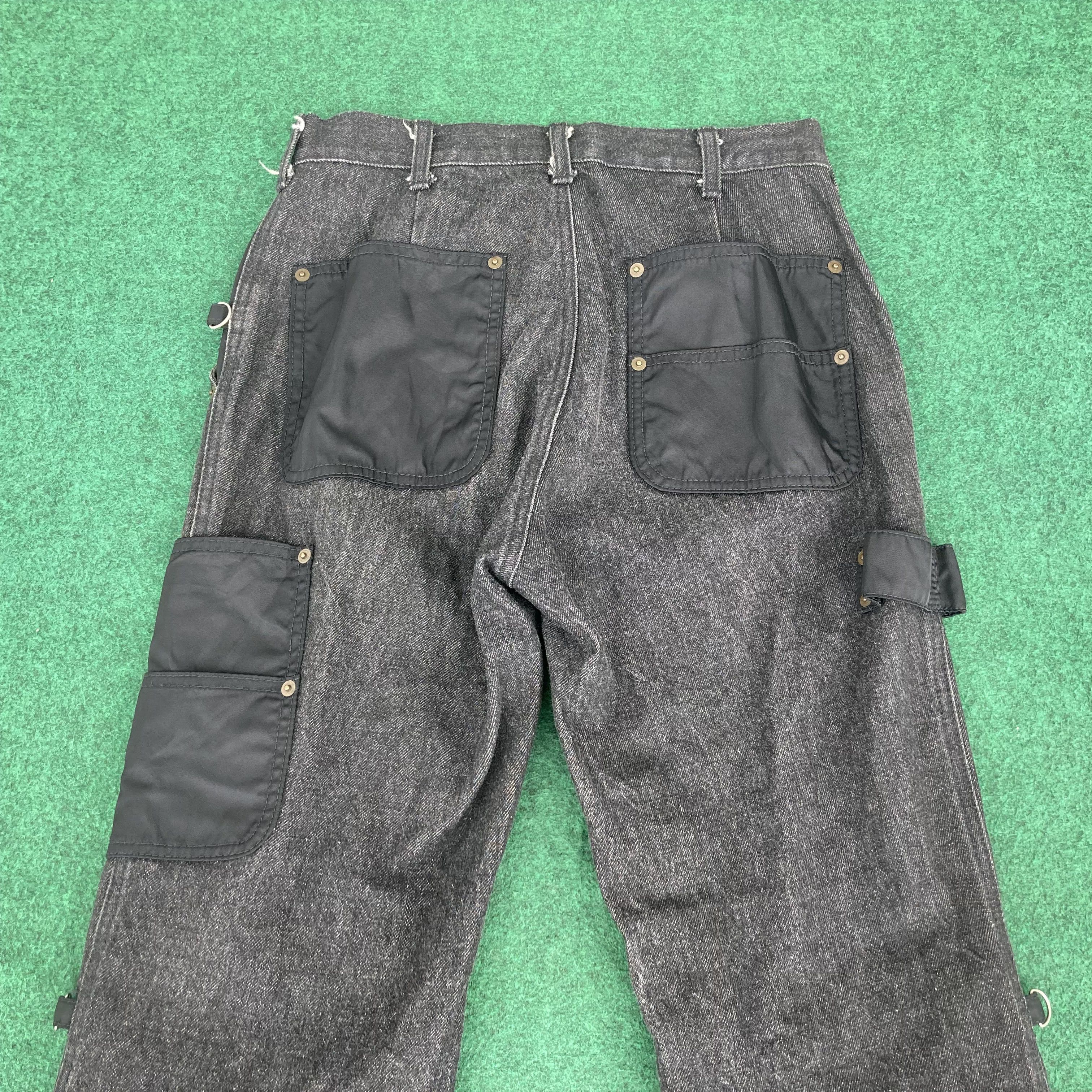 Japanese Brand Vtg Statements Pants Half Zip Batsu Pant Jeans Trouser Jeans Size US 28 / EU 44 - 8 Thumbnail