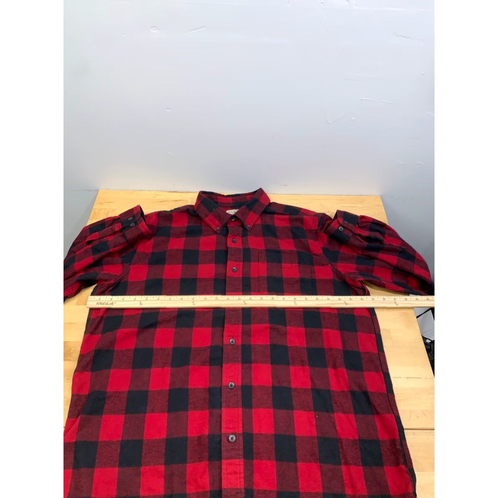 Vintage LL Bean Button-Up Shirt Men L Red Plaid Flannel Long Sleeve Casual Outdoor 12766 Size US L / EU 52-54 / 3 - 4 Thumbnail