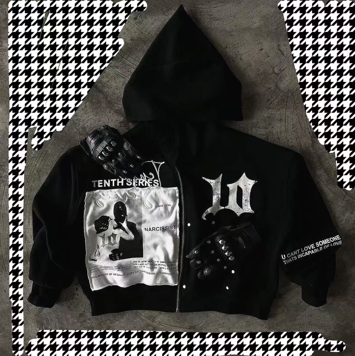 Vintage Relaxed-fit hip-hop hooded zip-up jacket Size US M / EU 48-50 / 2 - 1 Thumbnail