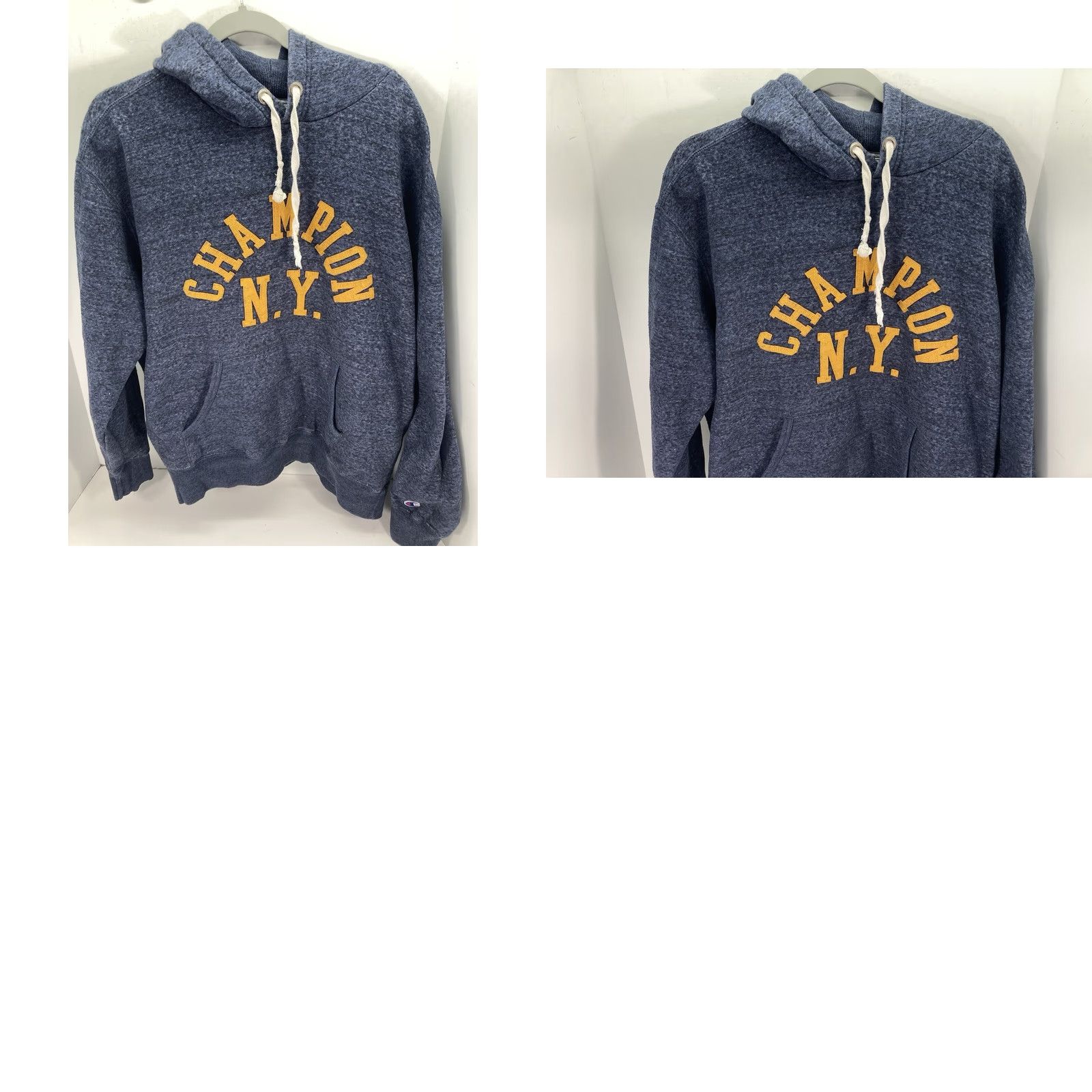 Champion Champion New York Sweatshirt Hoodie Men 2XL Gray Long Sleeve Pullover Embroidery Size US XXL / EU 58 / 5 - 9 Thumbnail