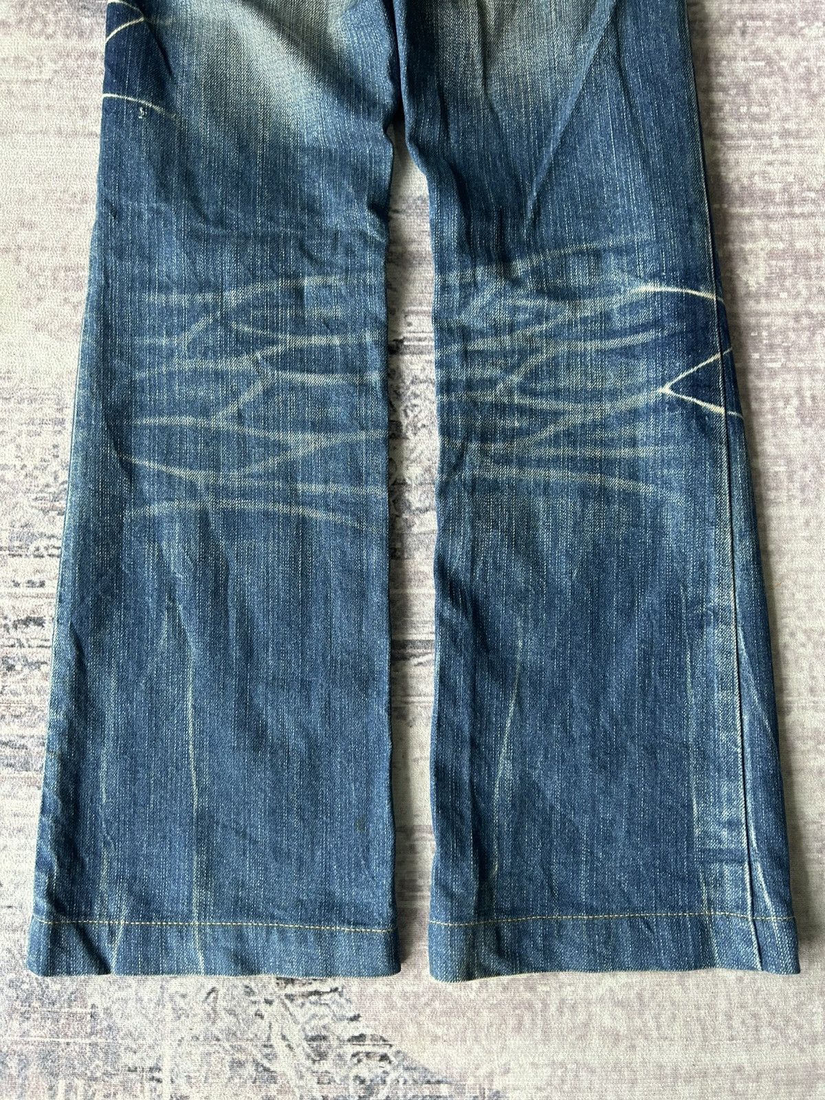 Ed Hardy Y2K Red Pepper Flared Jeans Size 28" / US 6 / IT 42 - 5 Thumbnail