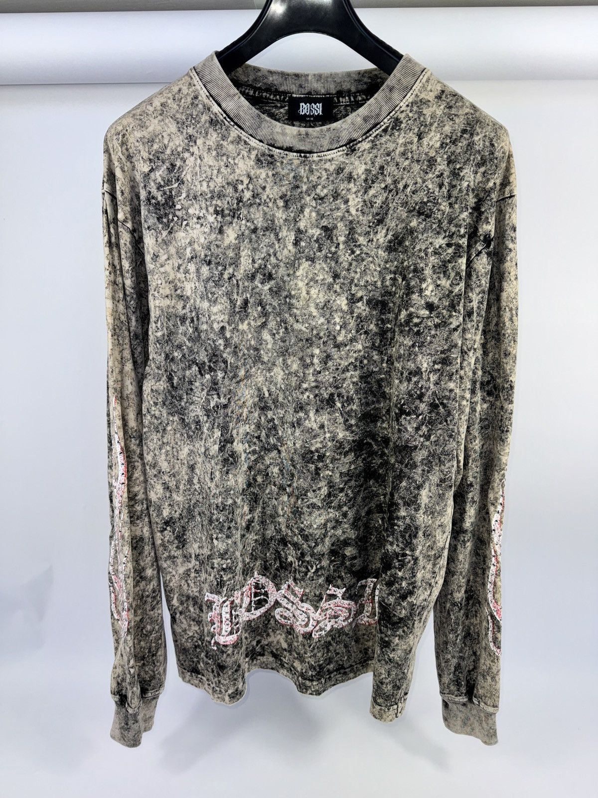Bossi Sportswear 1/1 RHINESTONE DOUBLE LAYERED SKULL 24-7 SPYZ VINTAGE TEE Size US L / EU 52-54 / 3 - 4 Thumbnail