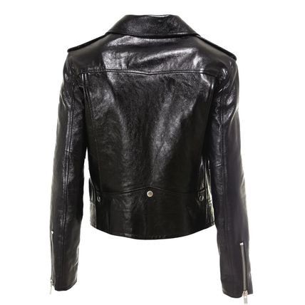 Saint Laurent Paris o1bcso1str1124 Motorcycle Jacket in Black Size L / US 10 / IT 46 - 2 Thumbnail