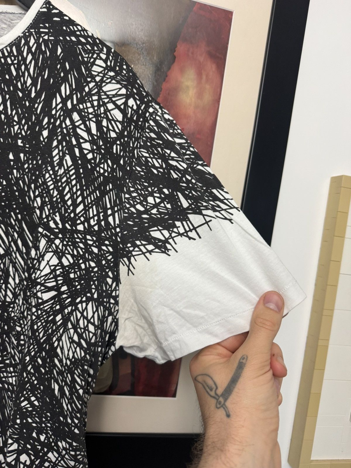 Balenciaga SS14 Archive Balenciaga Graffiti Noise Print Tee Archive Size US XL / EU 56 / 4 - 3 Thumbnail