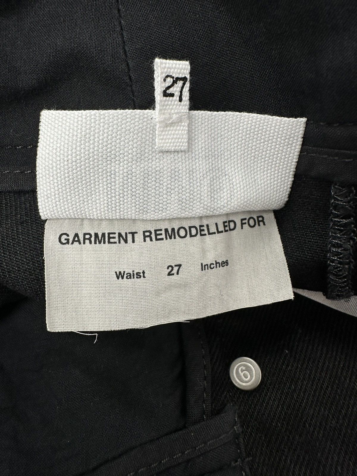 Maison Margiela Maison Margiela MM6 High waisted Button Fly Two-tone Denim Size 27" / US 4 / IT 40 - 15 Thumbnail
